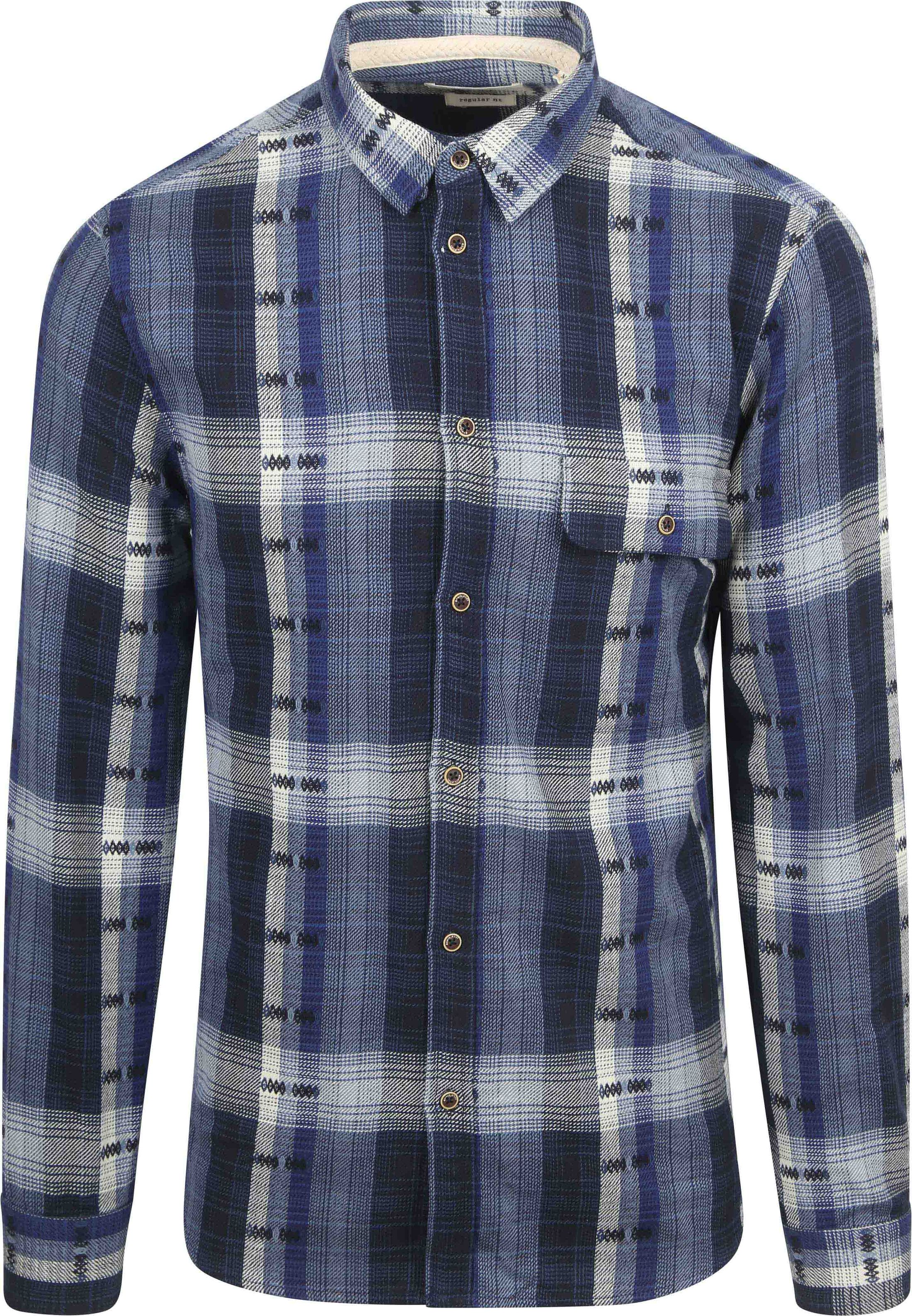 Anerkjendt Skjorte Leif Ruit Indigo 901668-3059