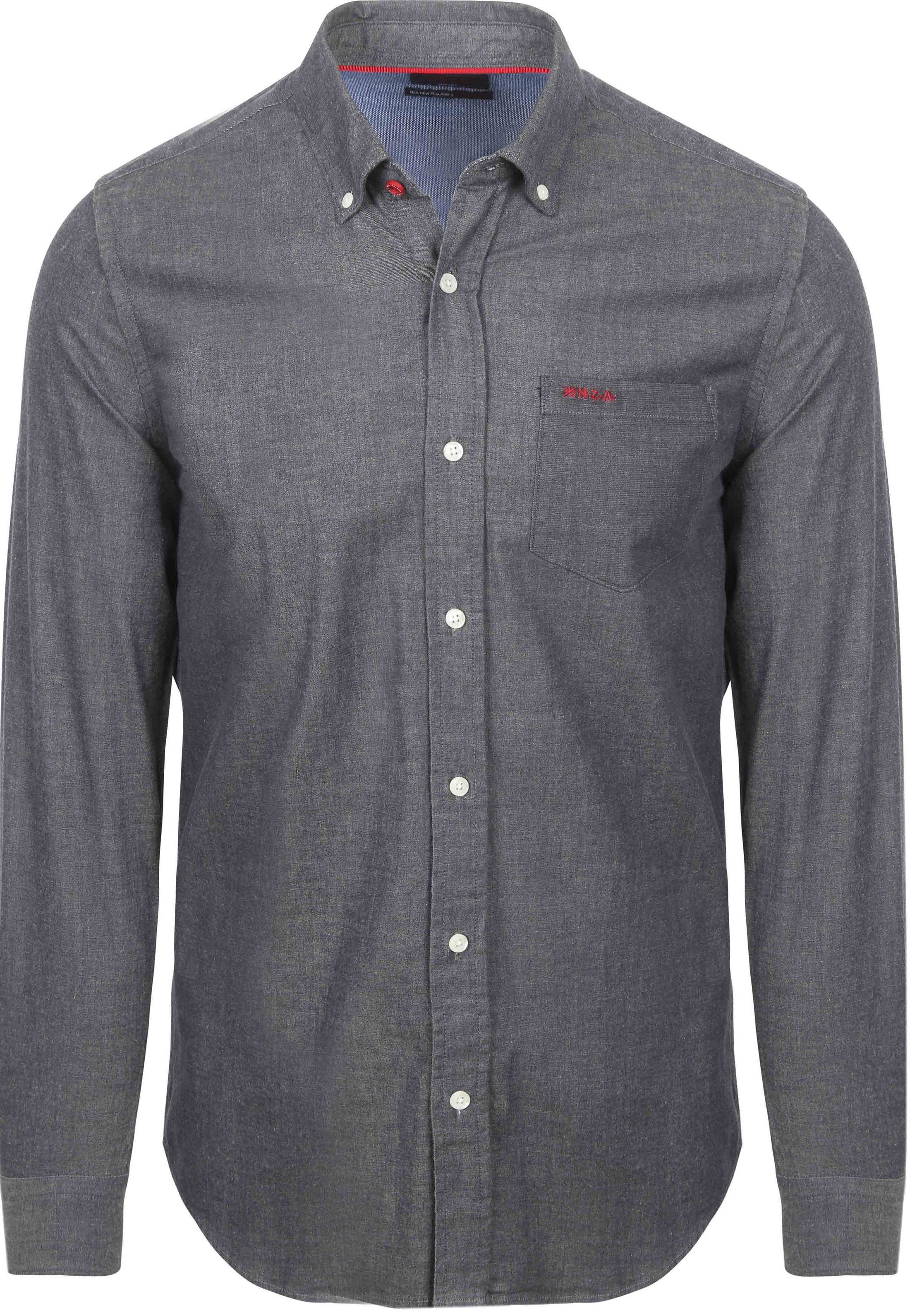NZA Hemd James Twill Melange Marine 25HN500-2608 kaufen | Suitable