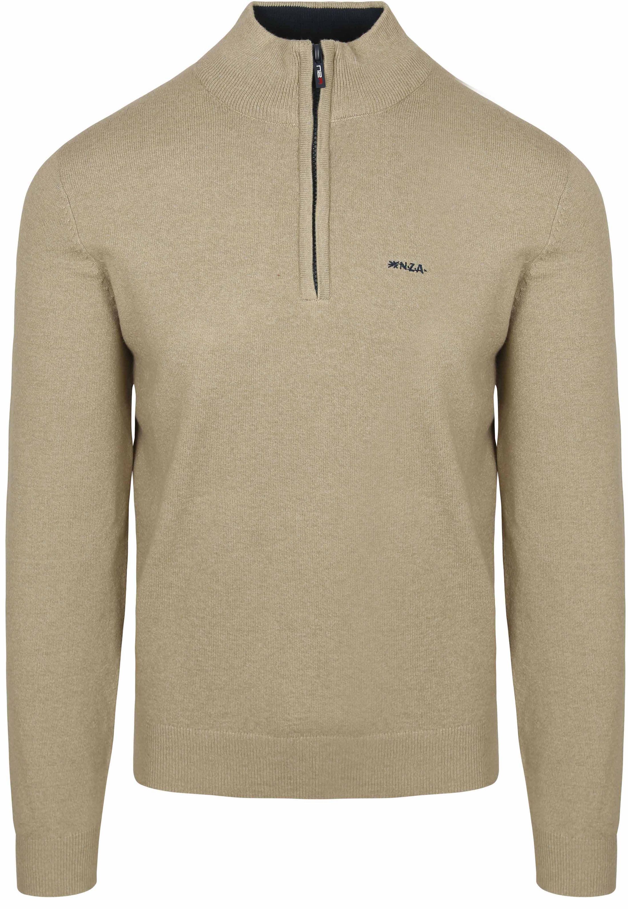 NZA Half Zip Pullover Christopher Melange Warm Beige 25HN414-1184 kaufen | Suitable