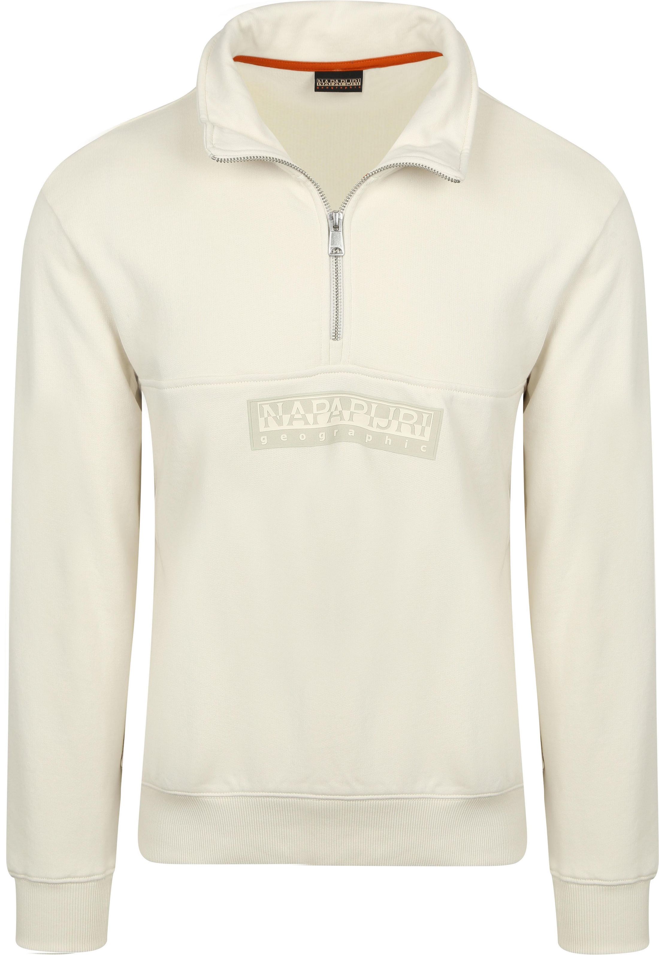 Napapijri Half-Zip Sweater Off White NP0A4H96N1A1 kopen | Suitable