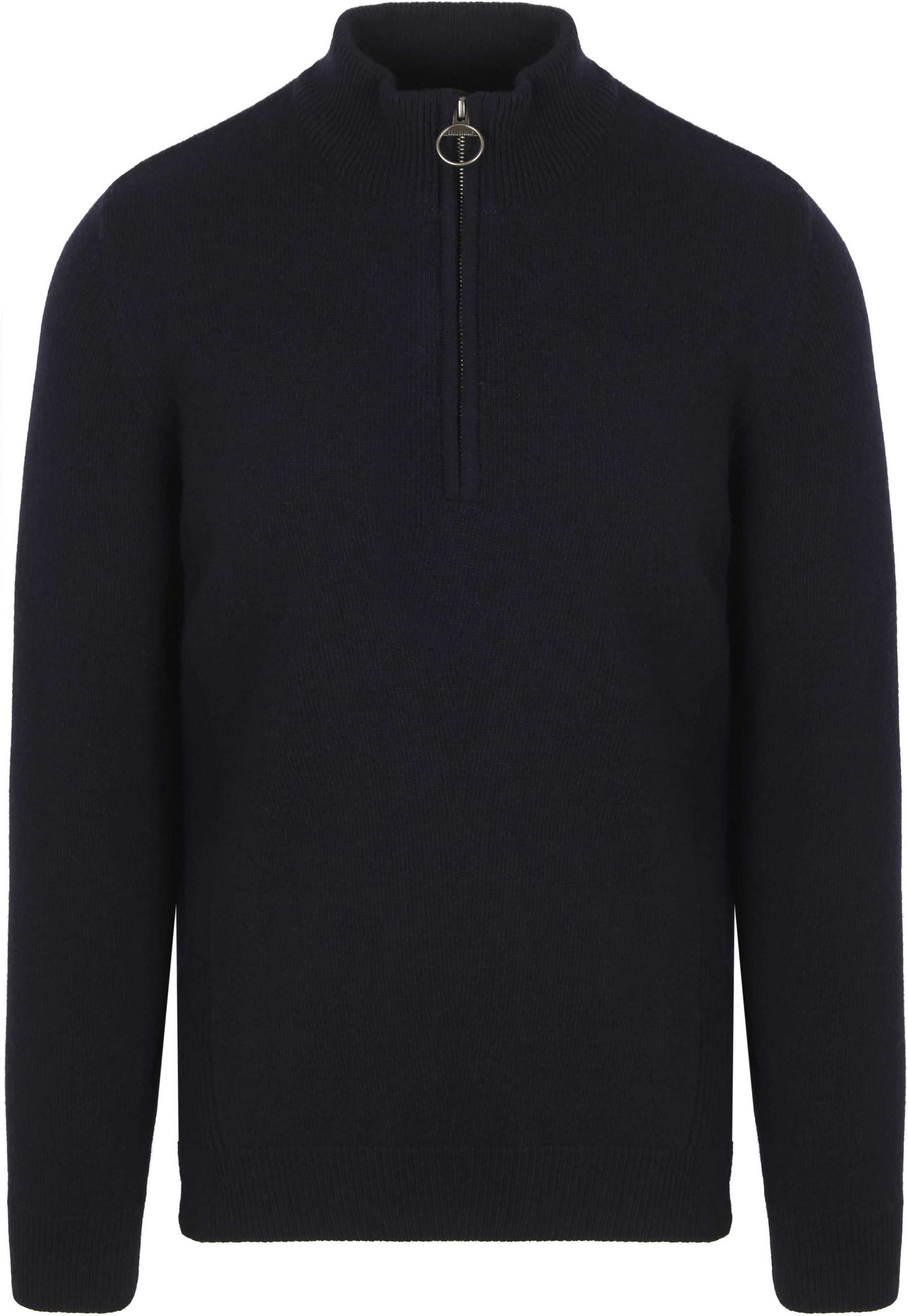 Barbour Half Zip Pullover Wool Navy MKN0837-NY91 order online | Suitable