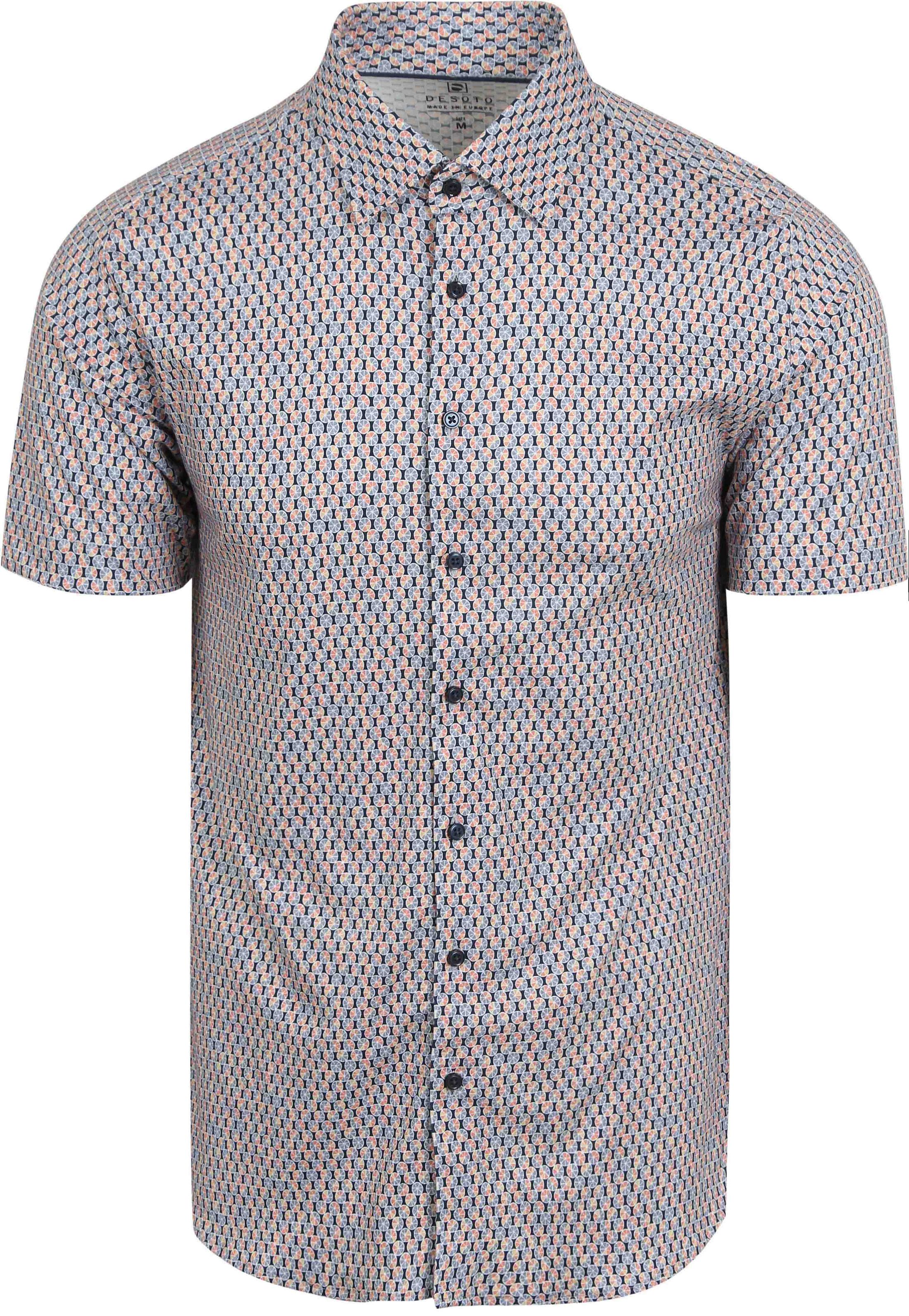 Køb Desoto Kortærmet Jersey Skjorte Grapefruit Multifarvet 82132-3-321 | Suitable