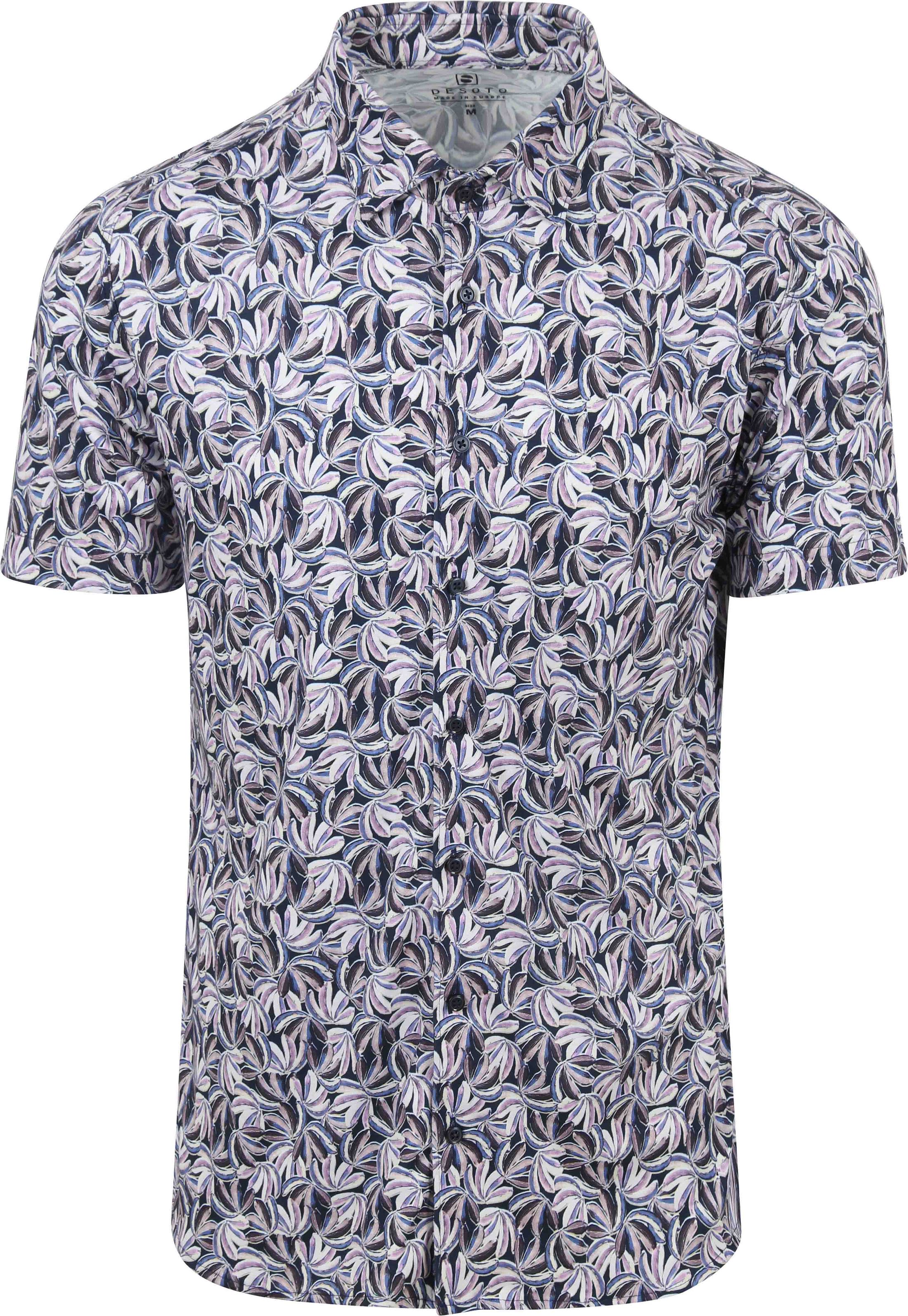 Desoto Short Sleeve Jersey Shirt Floral Print Purple order online | 73032-3-148 | Suitable Slovakia