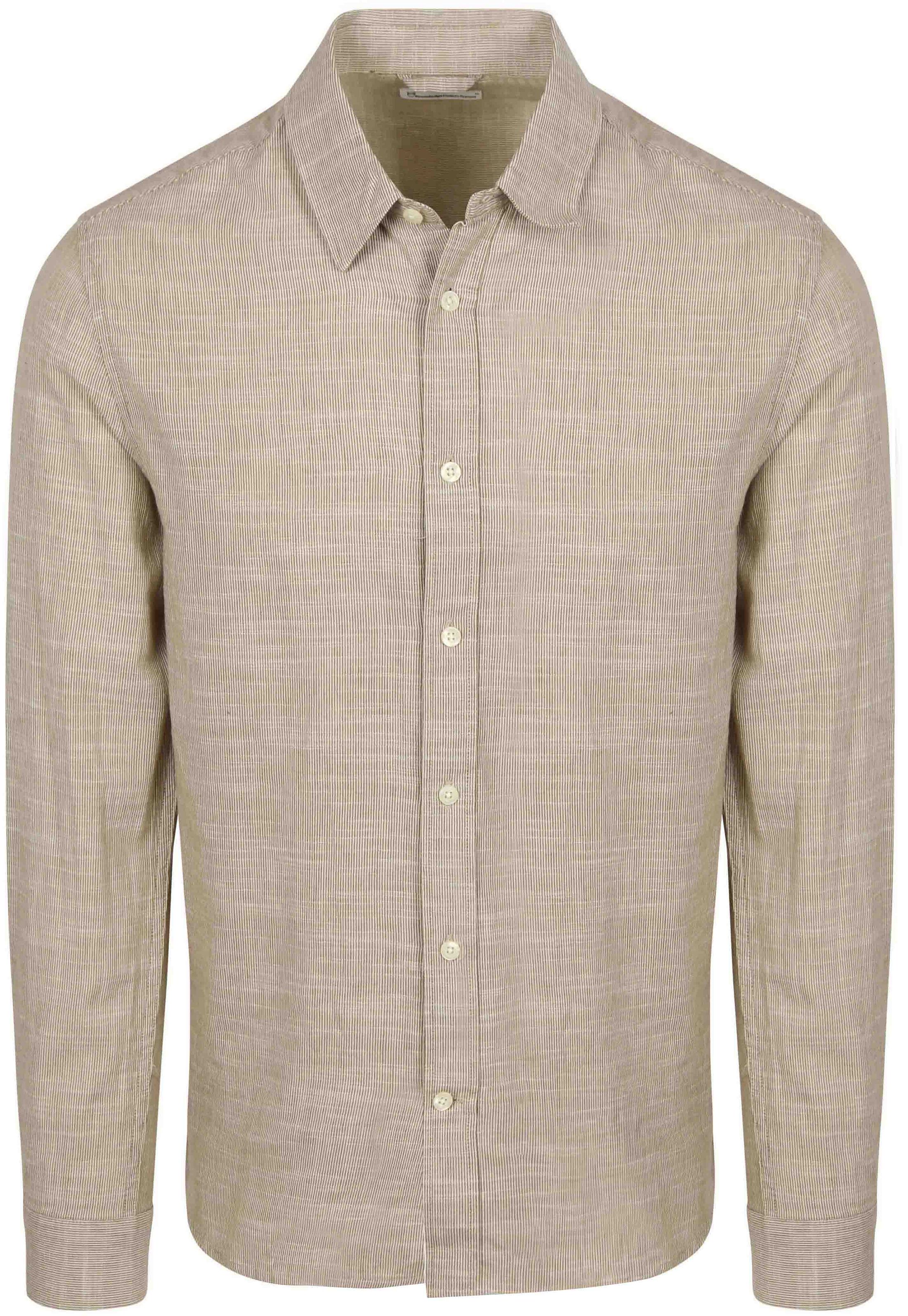 Knowledge Cotton Apparel Shirt Stripe Green order online | Suitable