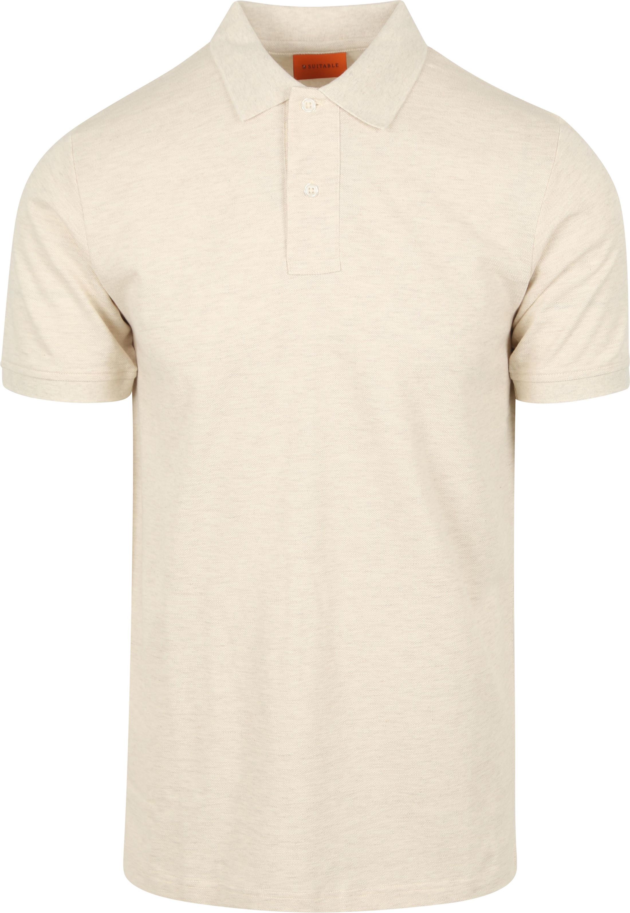 Passande mang Poloshirt Kräm SPE25108FA63ST-820