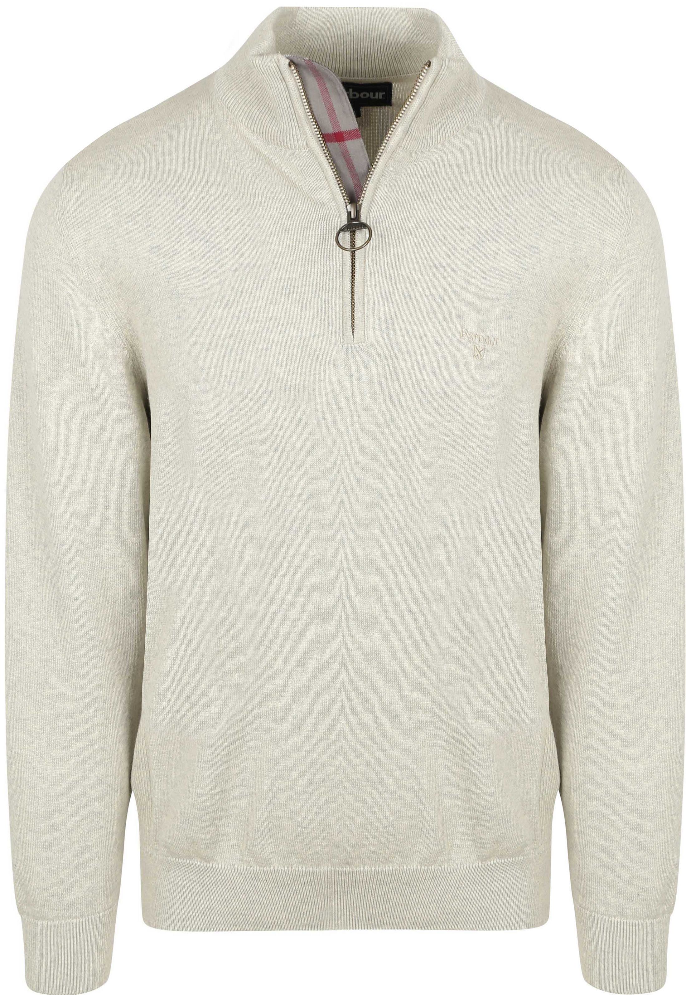 Barbour Trui Half Zip Greige MKN1074-BE13 kopen | Suitable