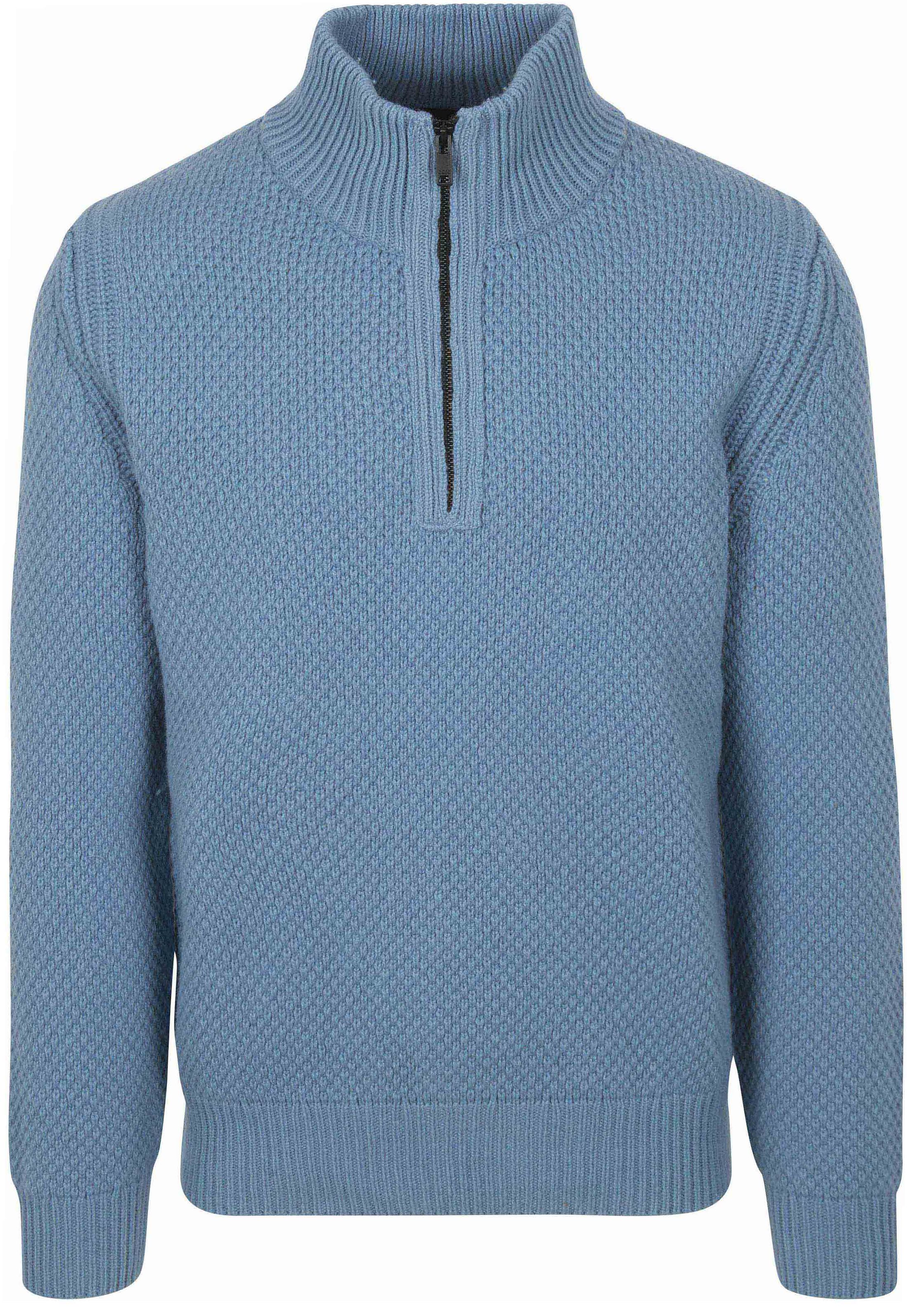BOSS Pull Half Zip Kurano Bleu 50523563-472 commander en ligne | Suitable