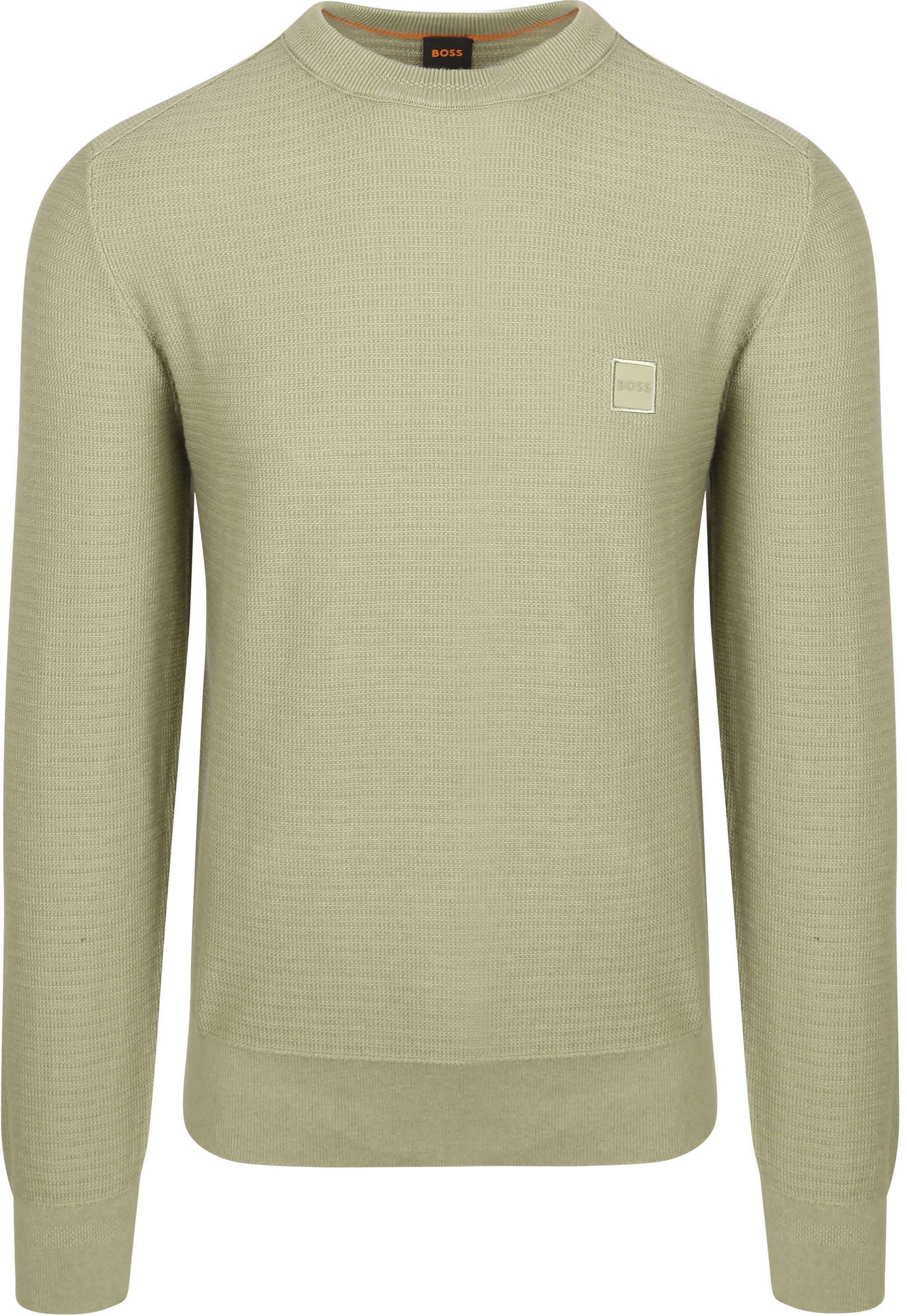 BOSS Sweatshirt Anion Lysegrøn 50527584-370