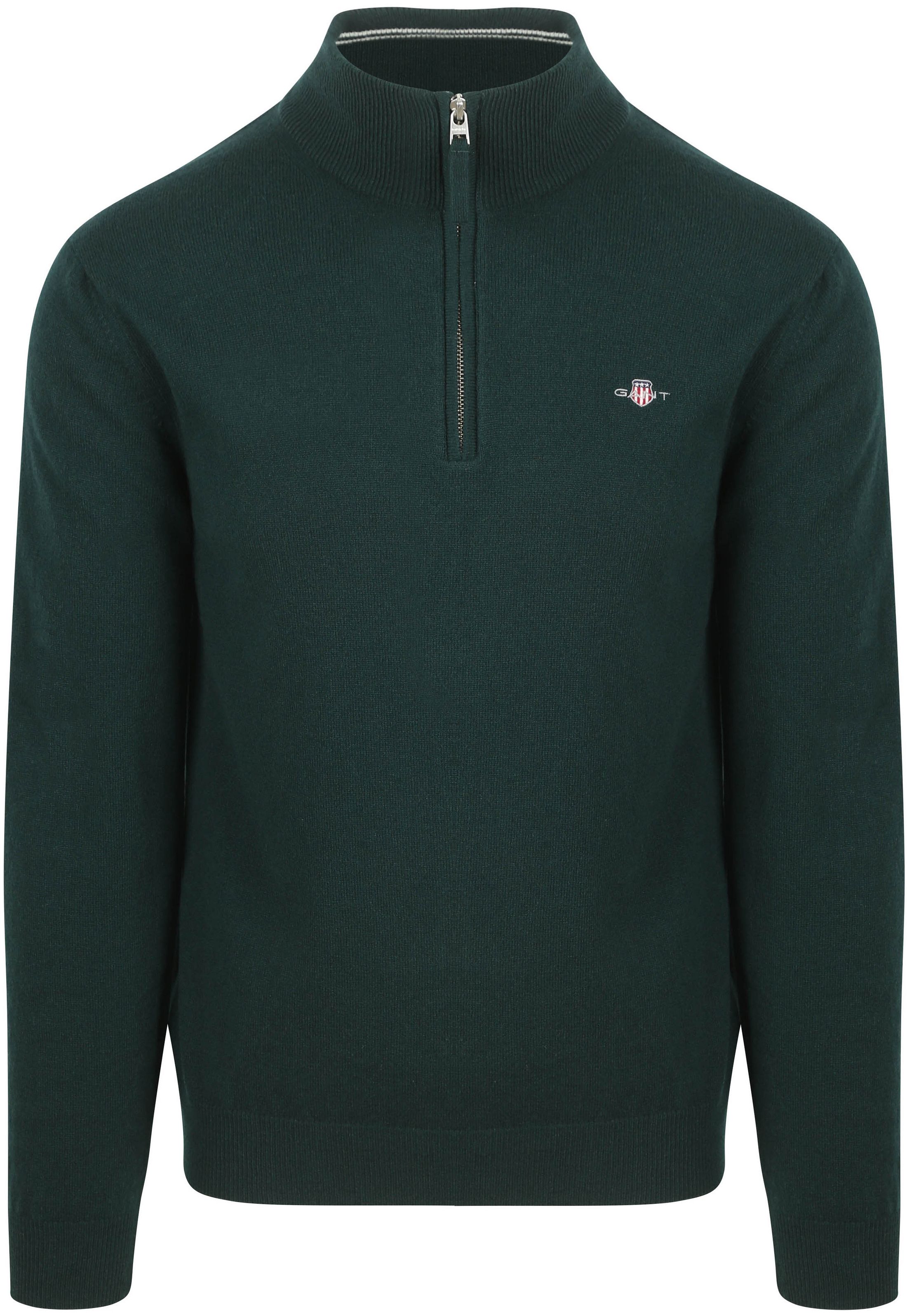 Gant Halvglidelås Ullgenser med Logo Grønn 87213-374