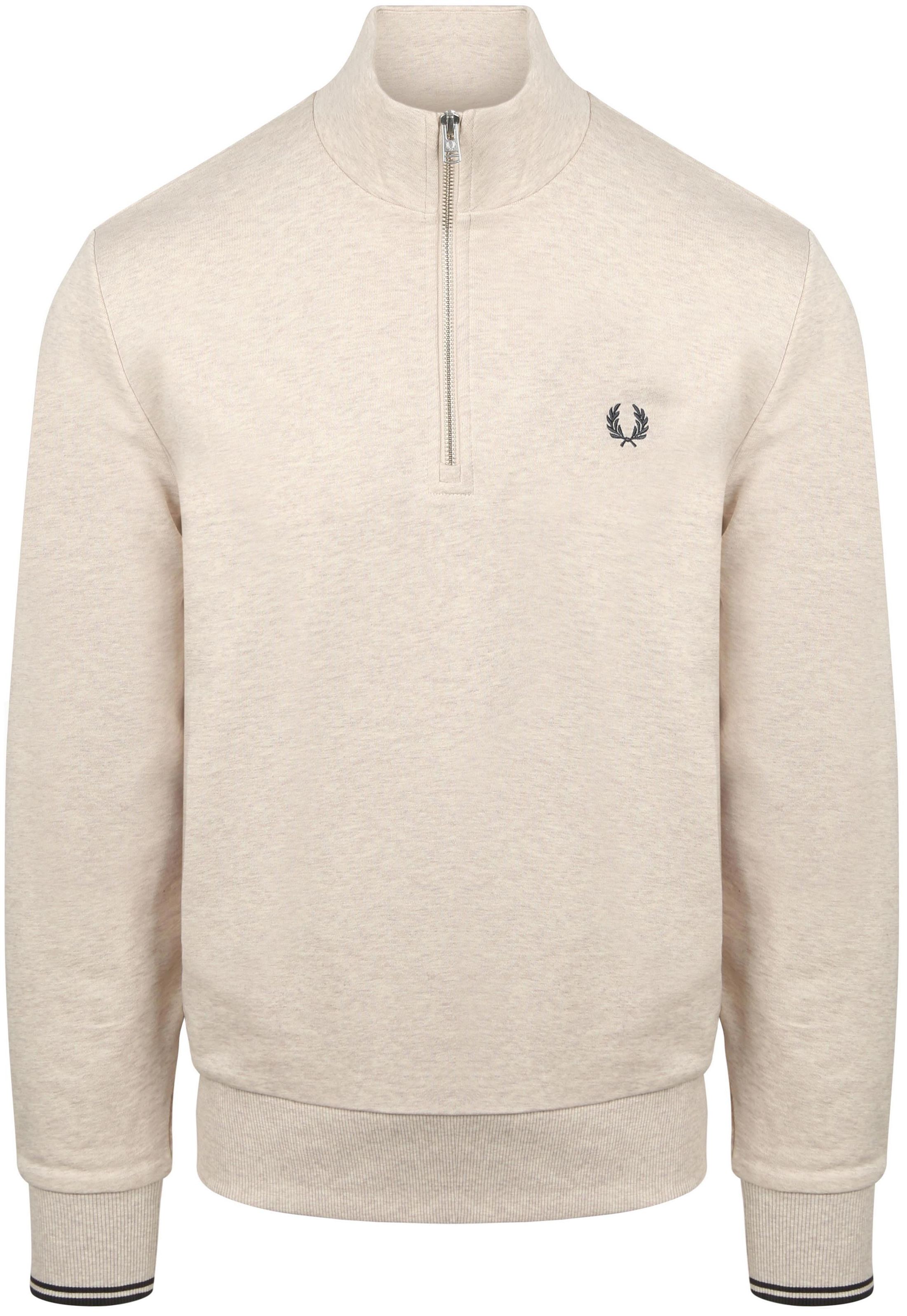 Fred Perry Half Zip Pullover Melange Beige order online | M3574-W50 | Suitable Hungary