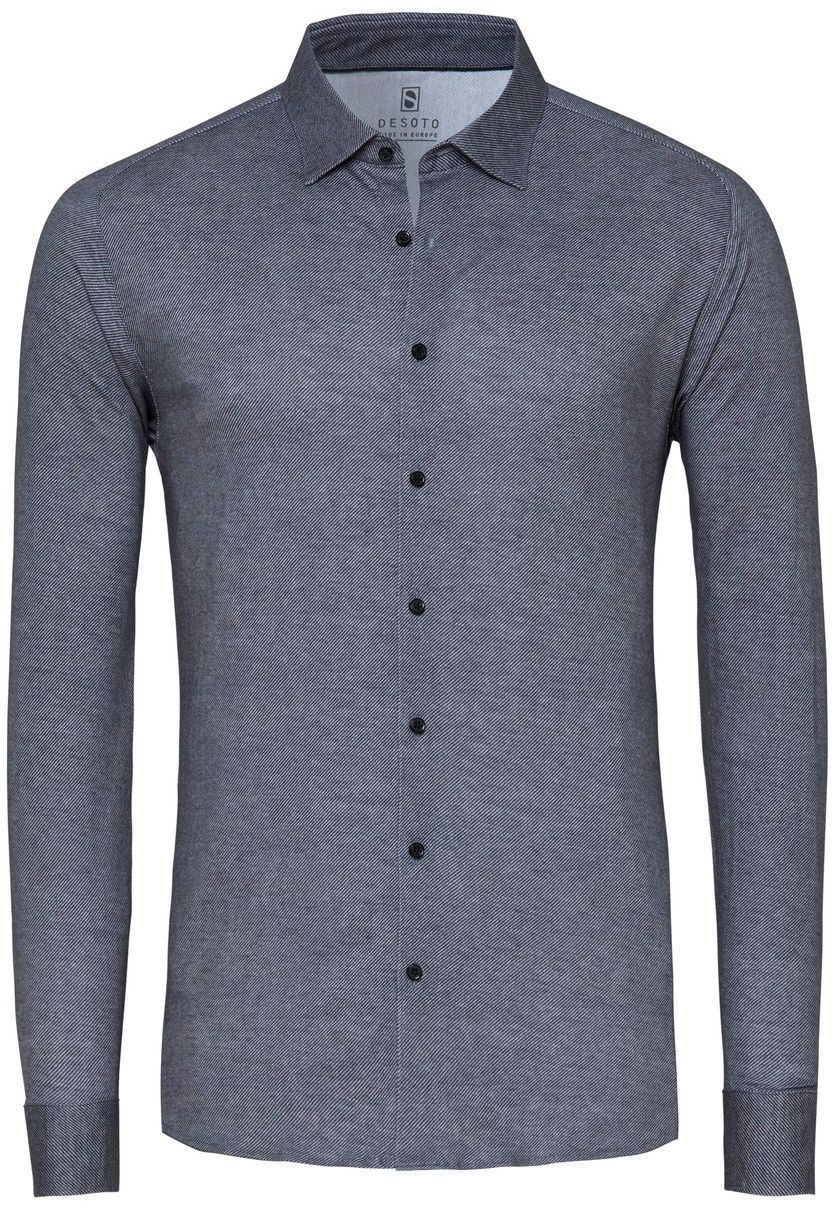 Desoto Skjorte Twill Optics Grå 87528-3-712