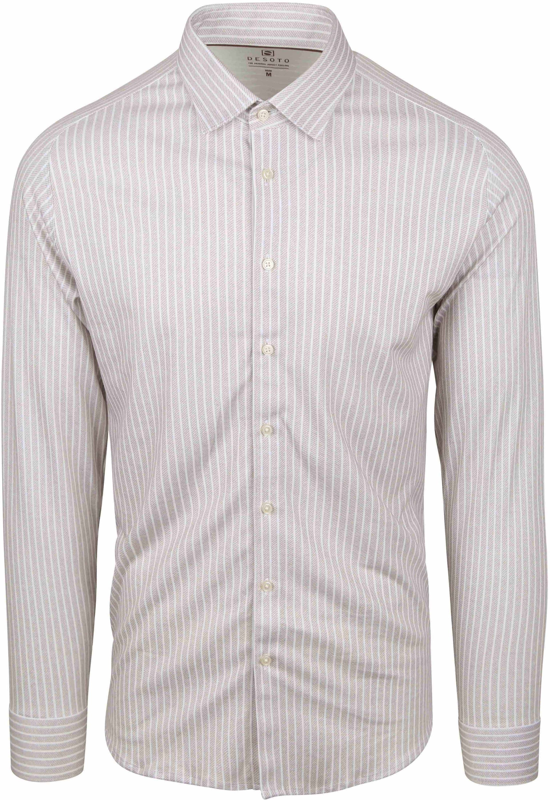 Desoto Chemise Kent Rayures Beige 87228-3-812 commander en ligne | Suitable