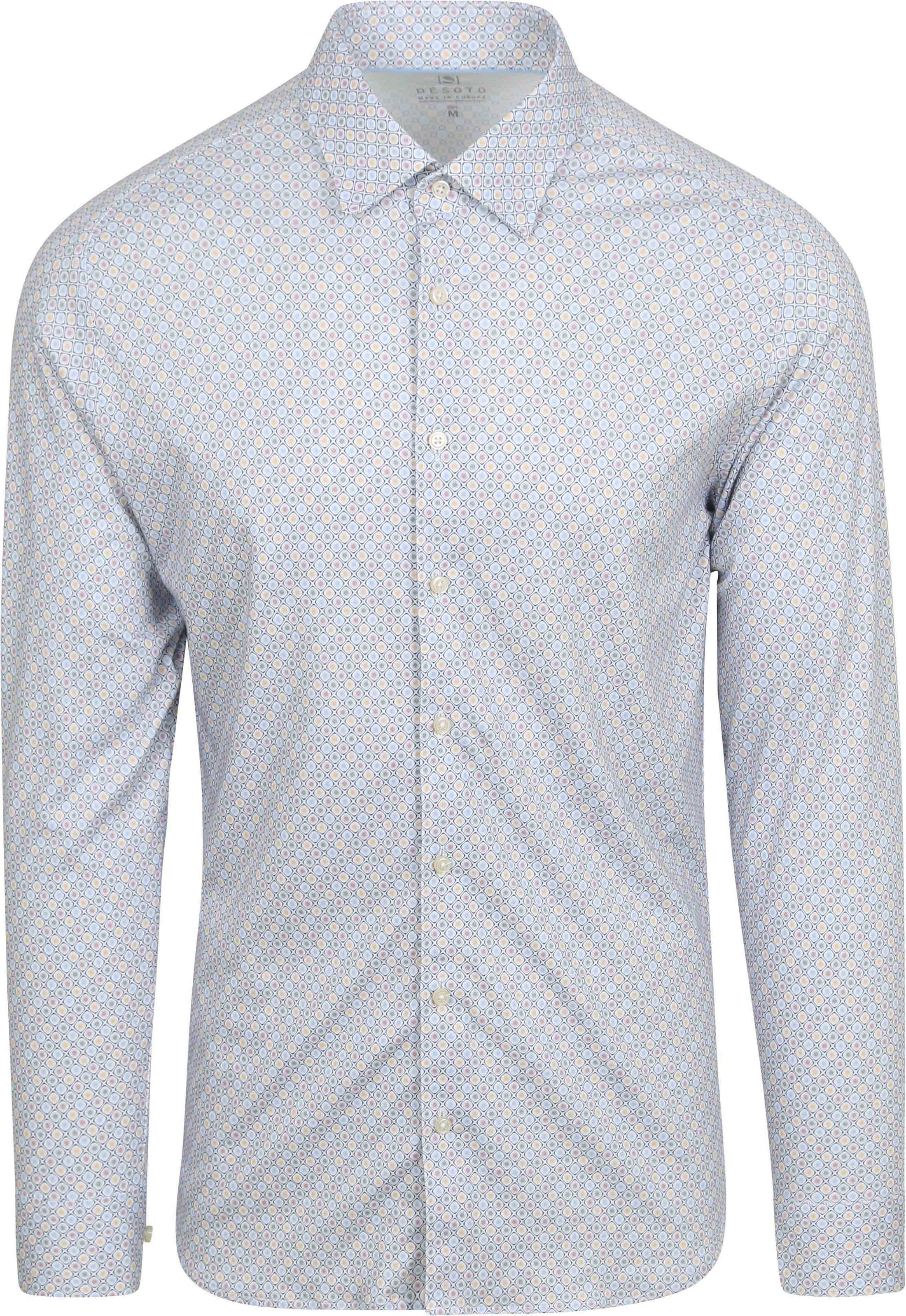 Desoto Skjorte Trykk Lyseblå 81128-3-188