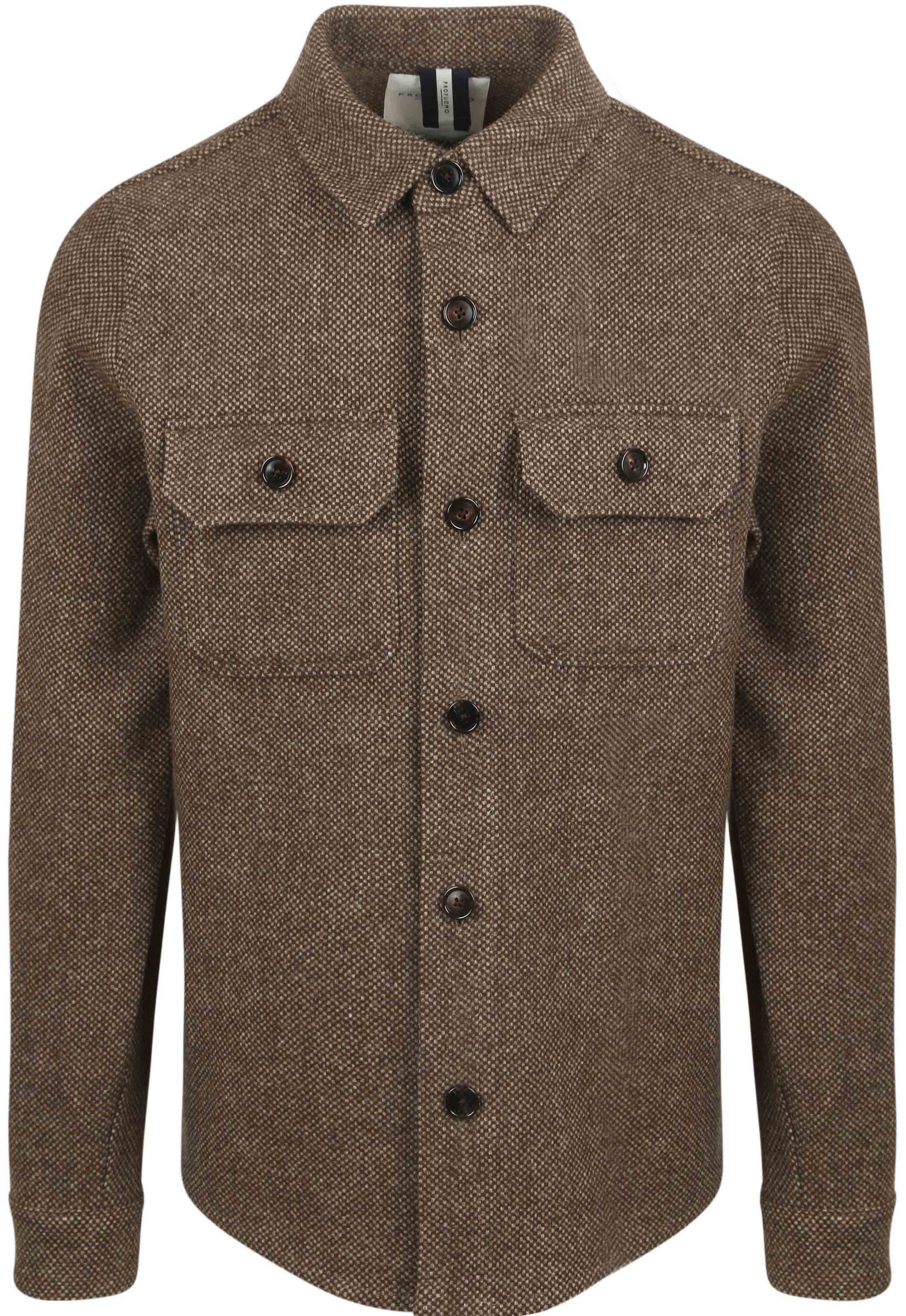 Profuomo Teksturert Ullskjorte Brun PPVF30010B-H2 kjøp | Suitable