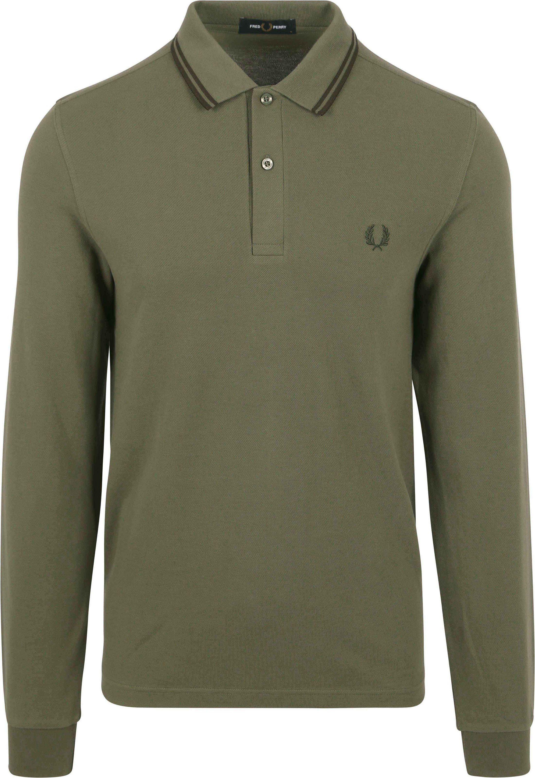 Fred Perry Langærmet Polo Grøn W49 M3636-W49