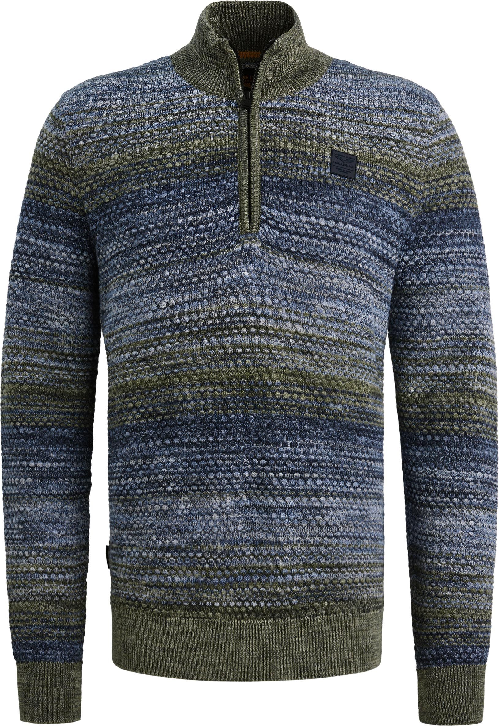 PME Legend Half Zip Colormix Sweater Blau PKW2511331-5301 kaufen | Suitable