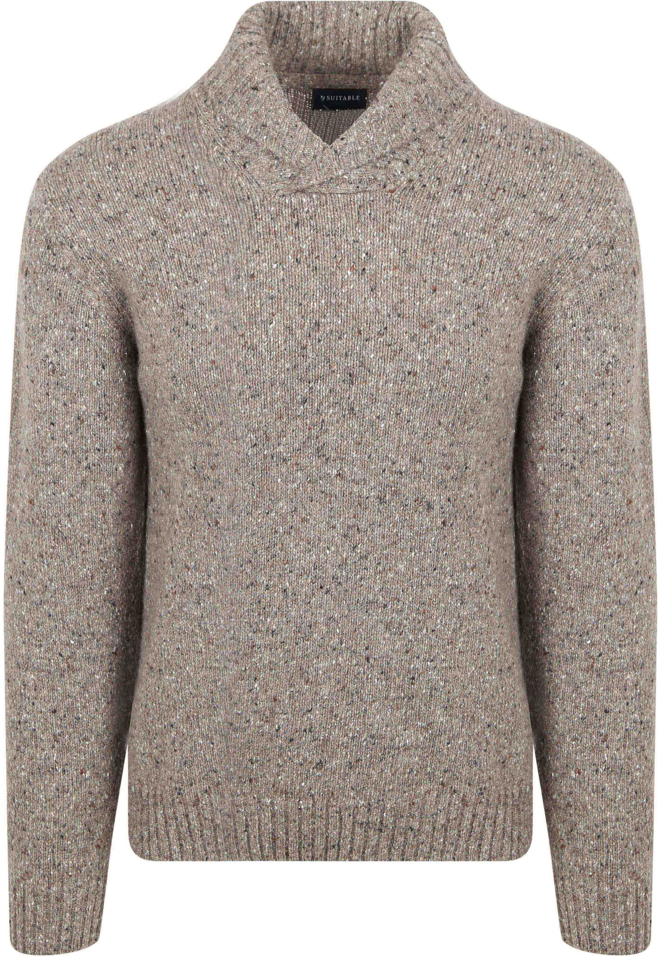 Suitable Sweter Szary PU-RSP-25-TWEEDSHA-25.02 