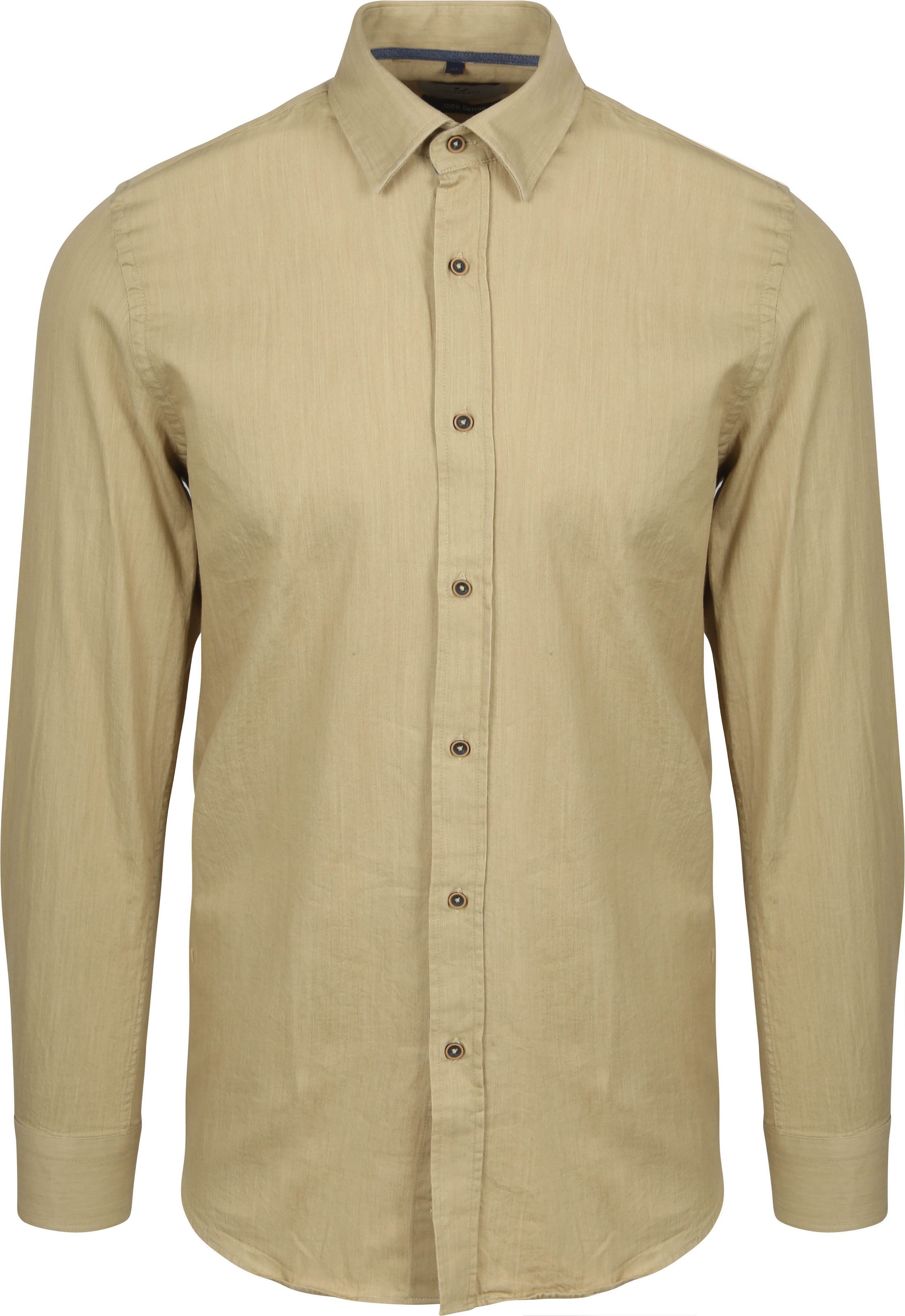 Suitable Skjorte Vasket Sand SH-BD-WASH-STBL-24W01