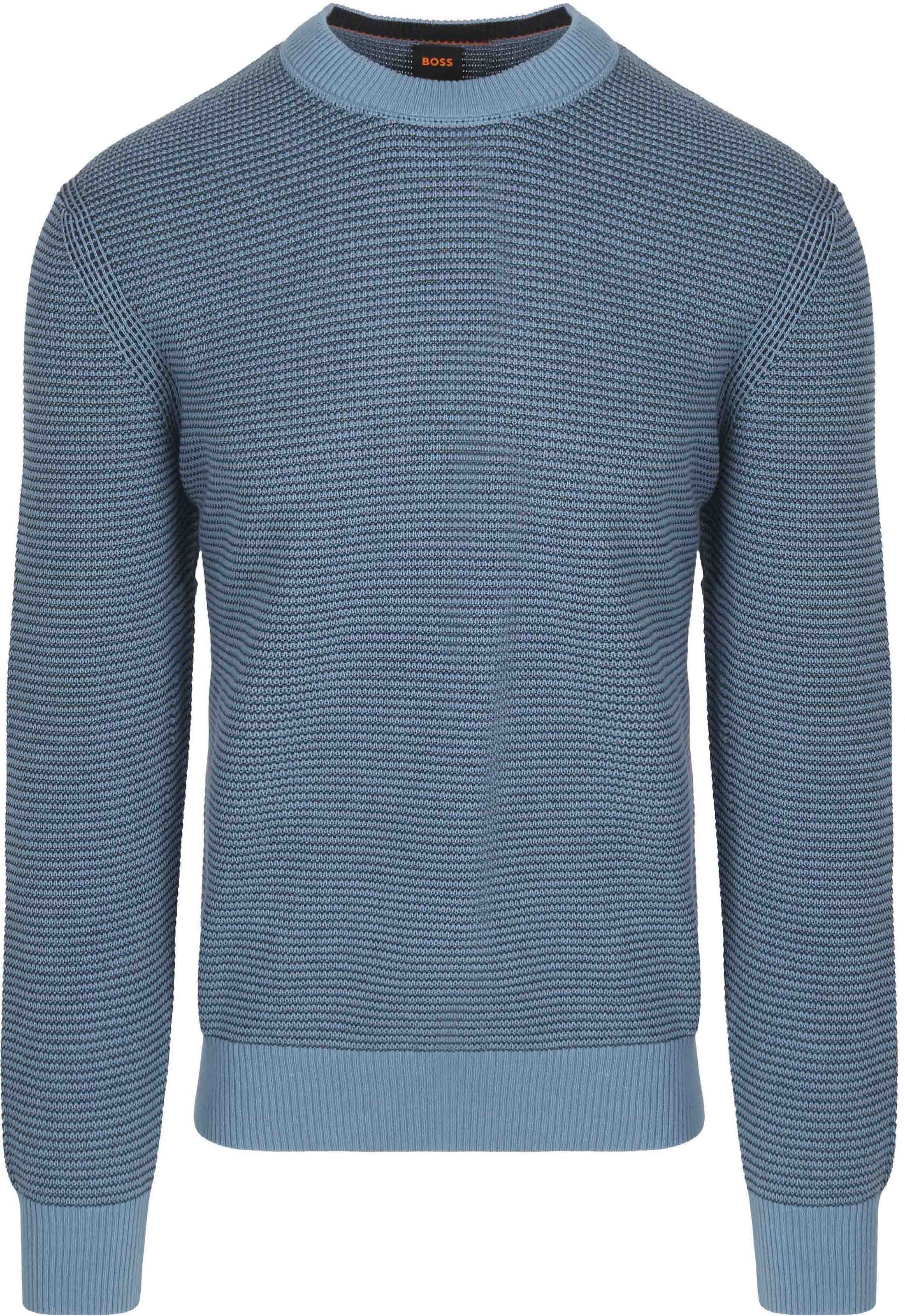 BOSS Pullover Amercury Blauw 50523575-472 kopen | Suitable
