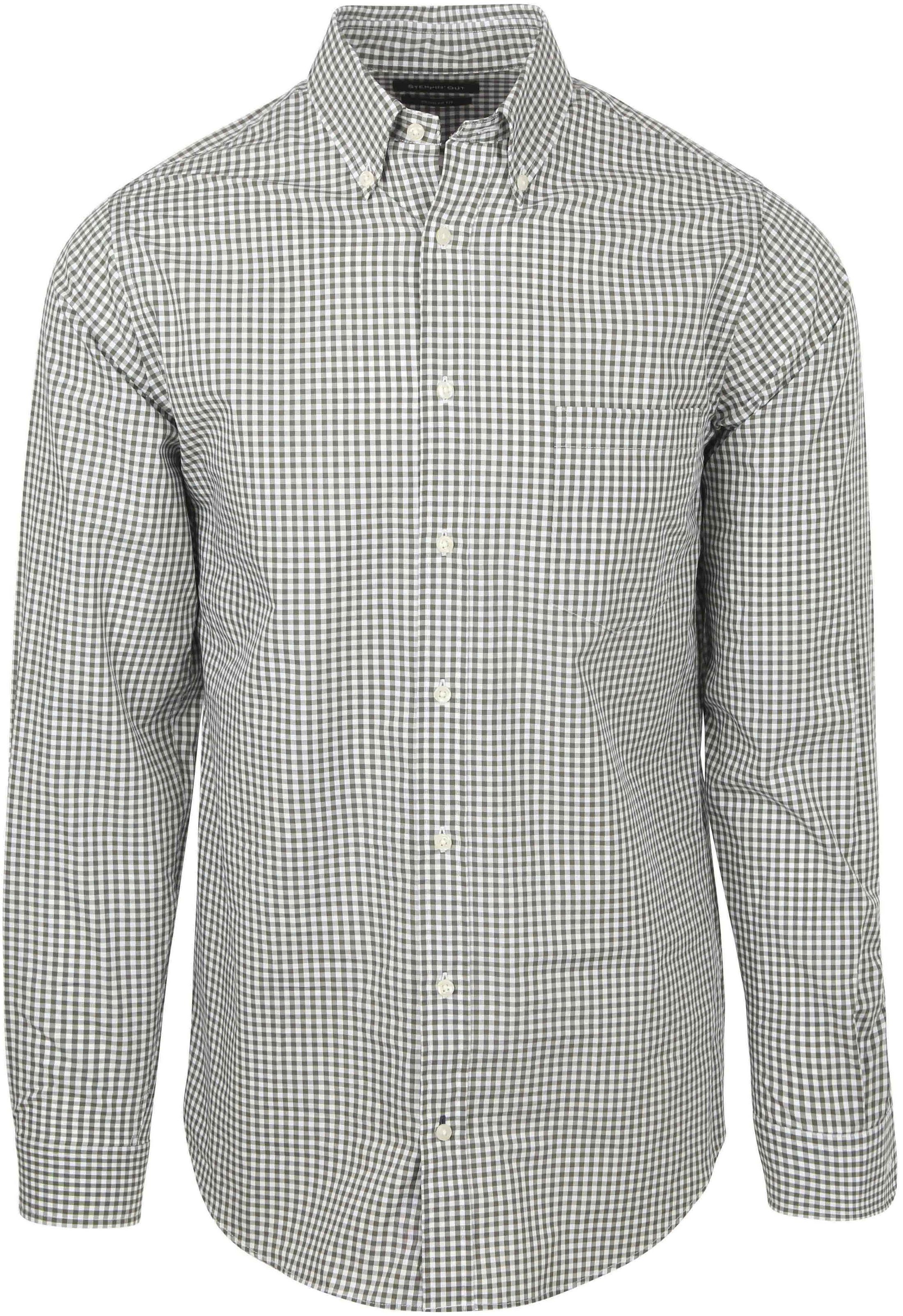 Steppin' Out Poplin Hemd Ruit Groen SH-STEPP-BD-07 kopen | Suitable