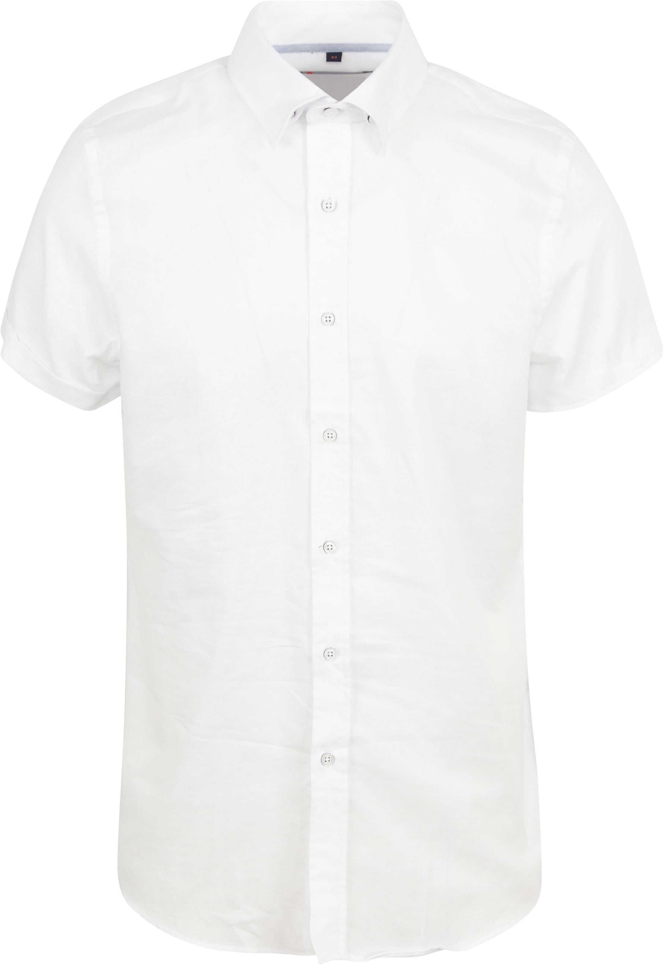 Suitable Kortärmad Linneskjorta Vit SH-KM-24-01