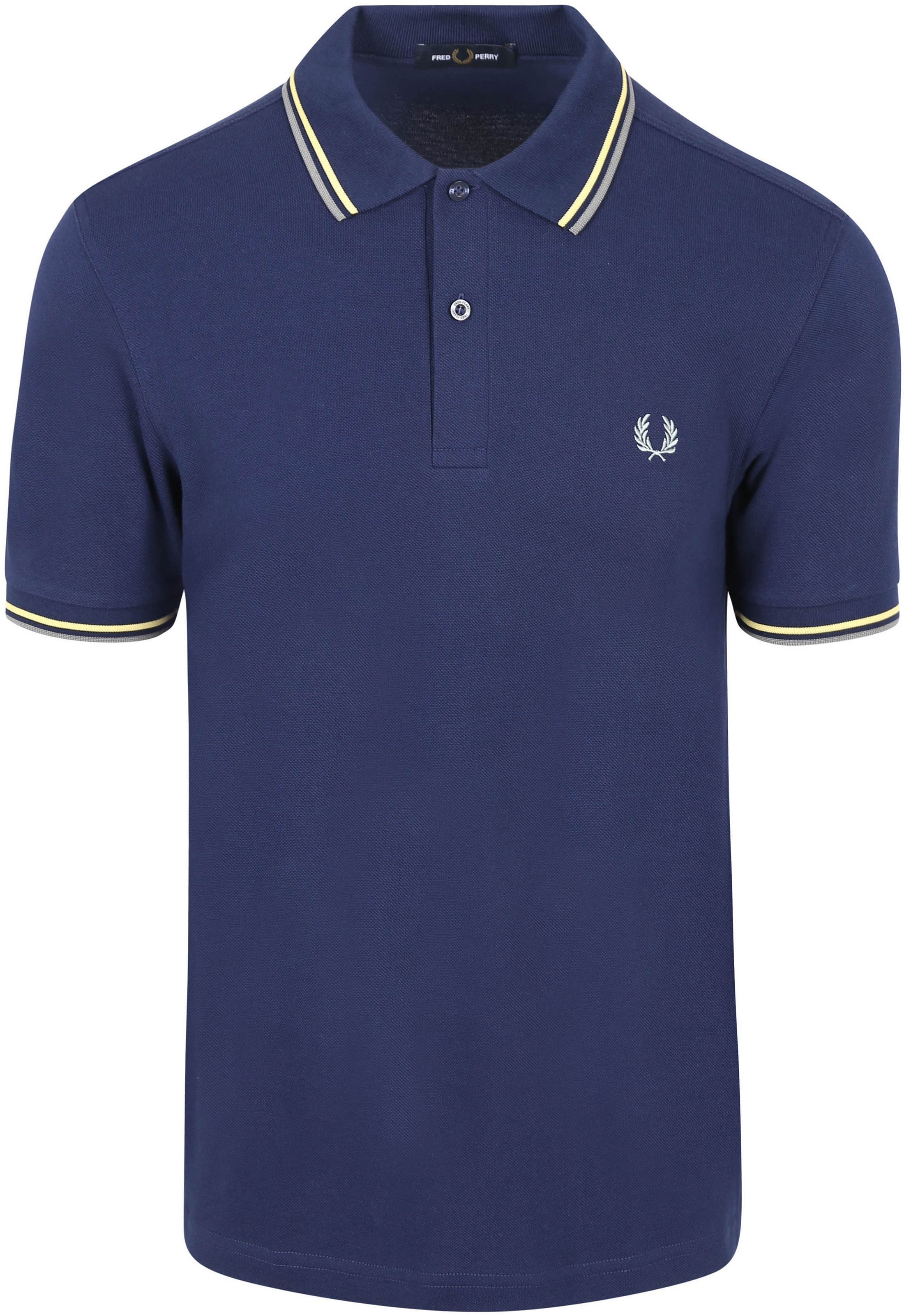 Køb Fred Perry Polo Twin Tipped M3600 Mørkeblå 48A M3600-48A | Suitable