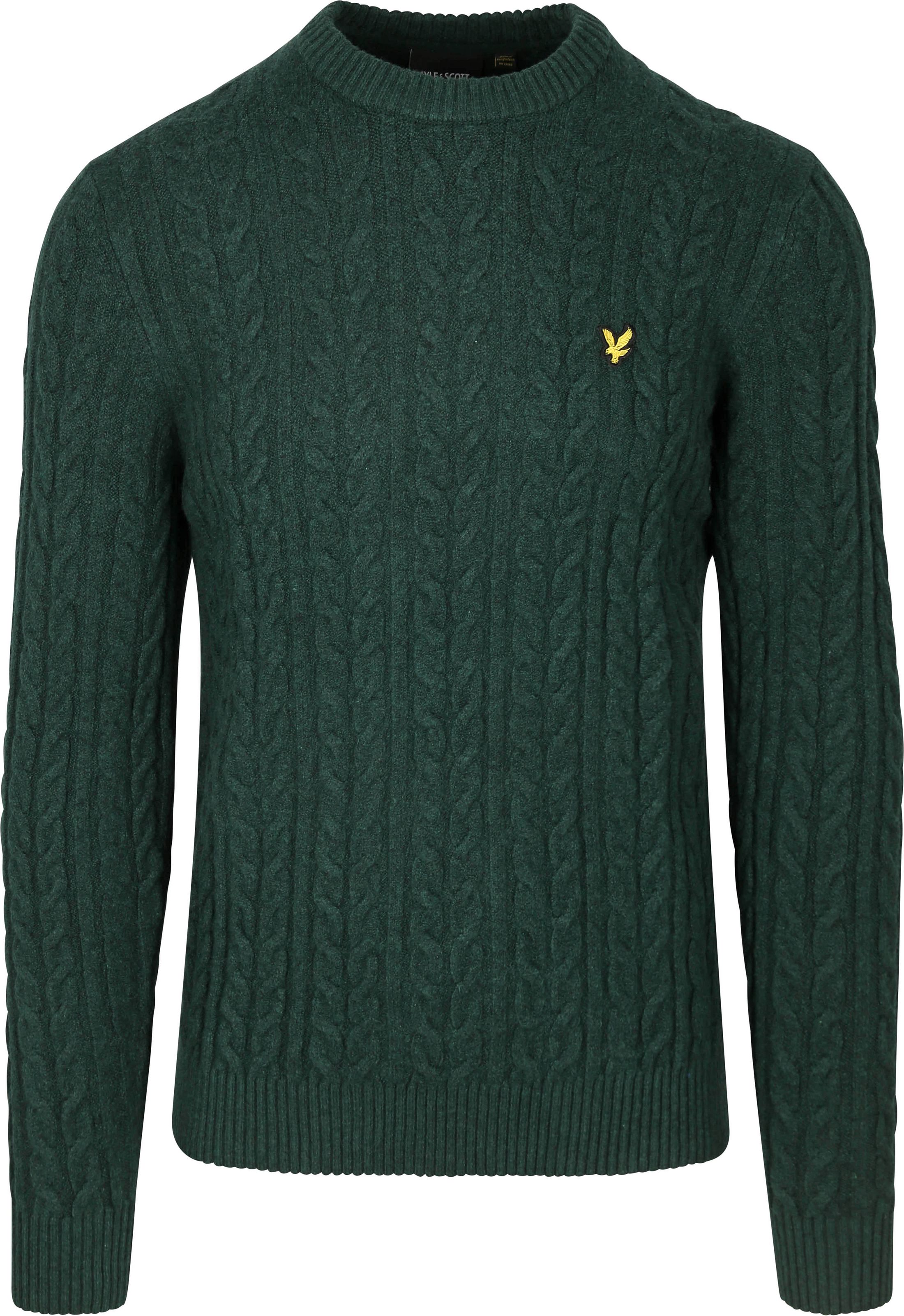 Lyle & Scott Cable Pullover Vert Foncé KN2115V-W507 commander en ligne | Suitable