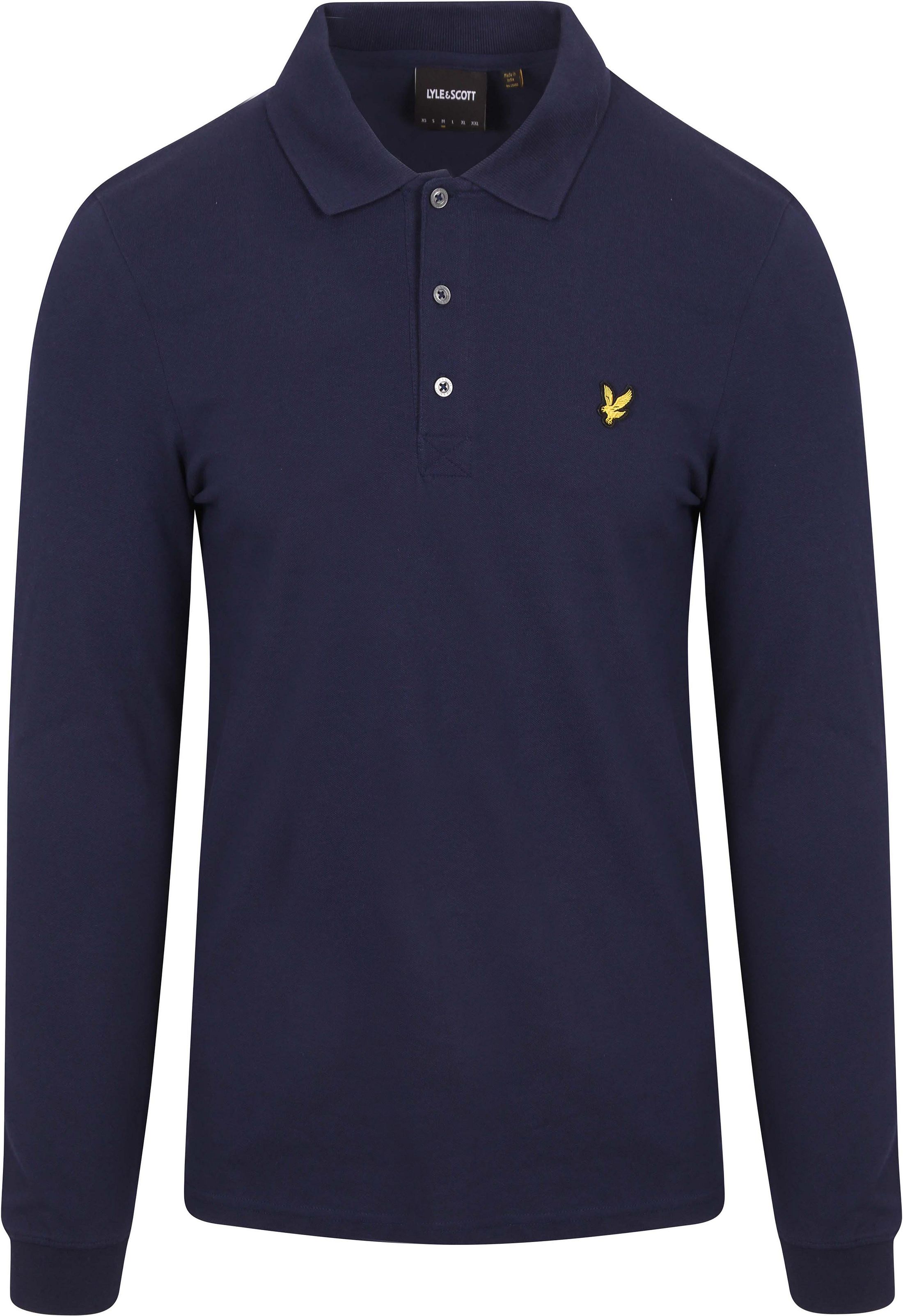 Lyle och Scott långärmad polotröja Marinblå LP400VOG-Z99