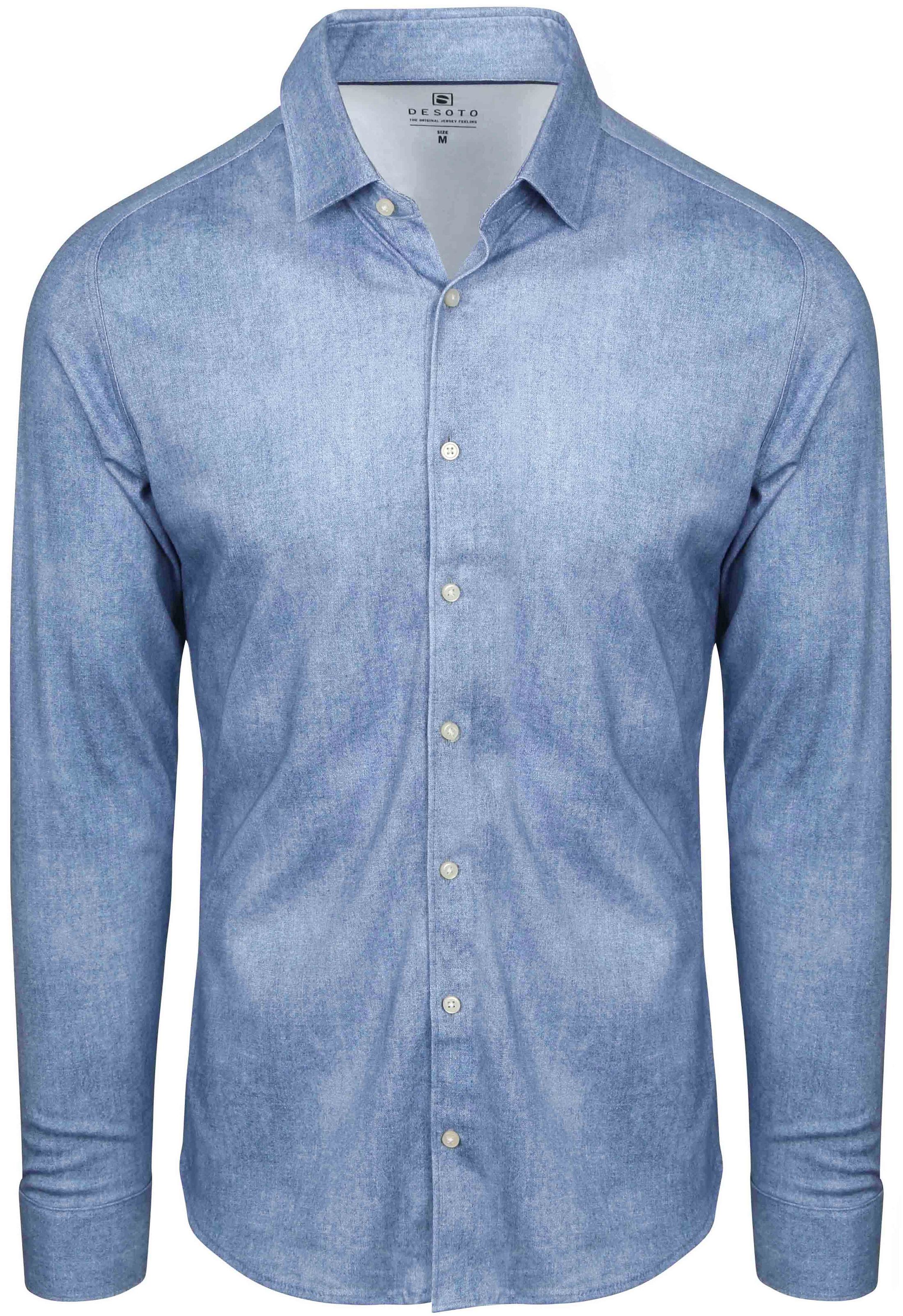 Desoto Camicia Blu 92828-3-503 