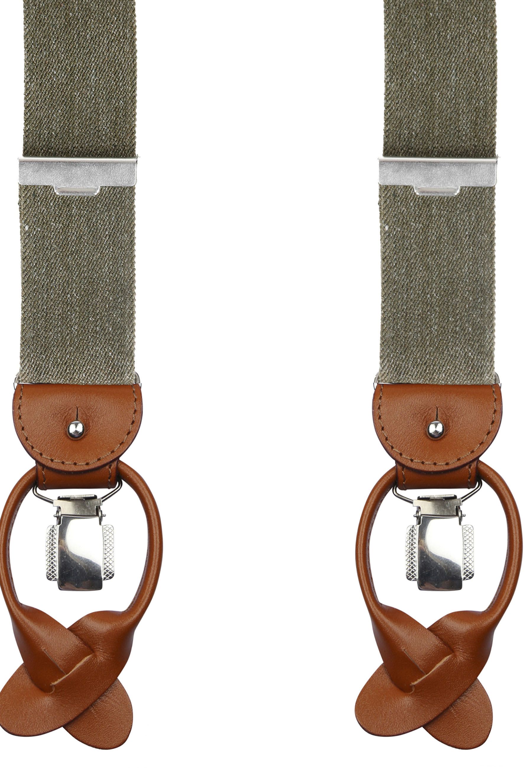 Profuomo Bretels Groen Melange PP1L00007C-Z kopen | Suitable