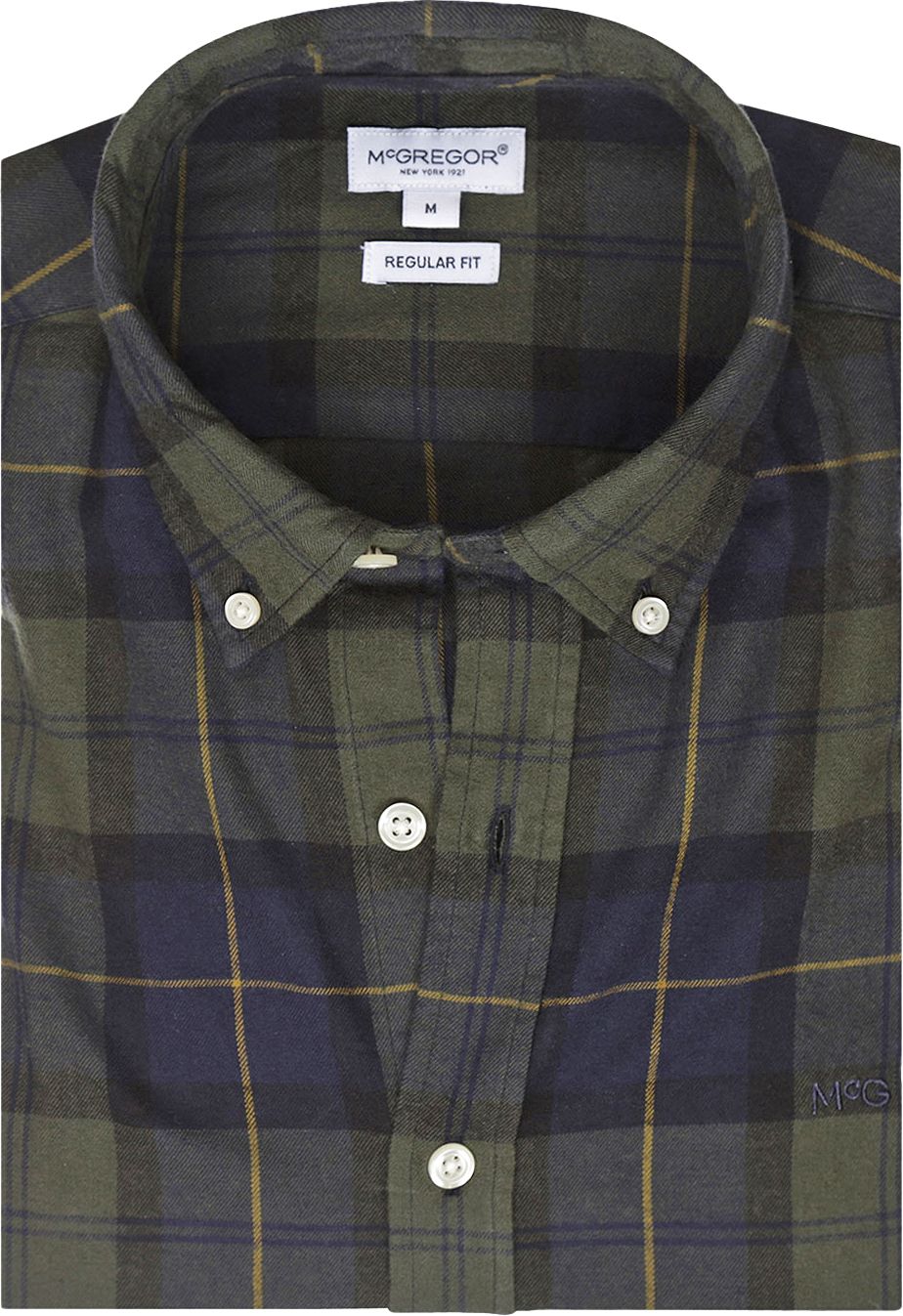 McGregor Overhemd Ruit Groen Blauw MM242.6001.13-5005 kopen | Suitable