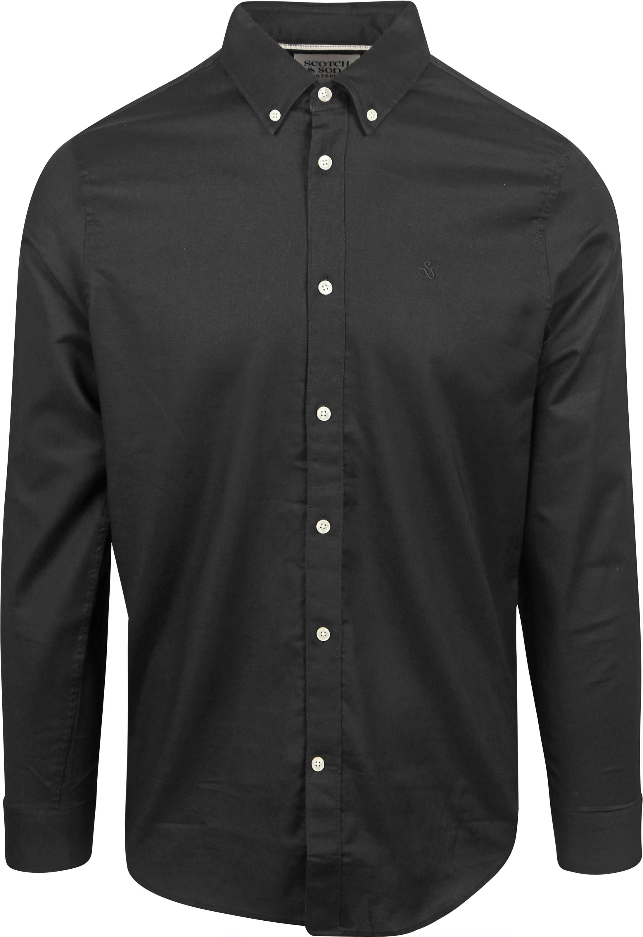 Scotch and Soda Core Oxford Hemd Schwarz kaufen | 179186-001 | Suitable