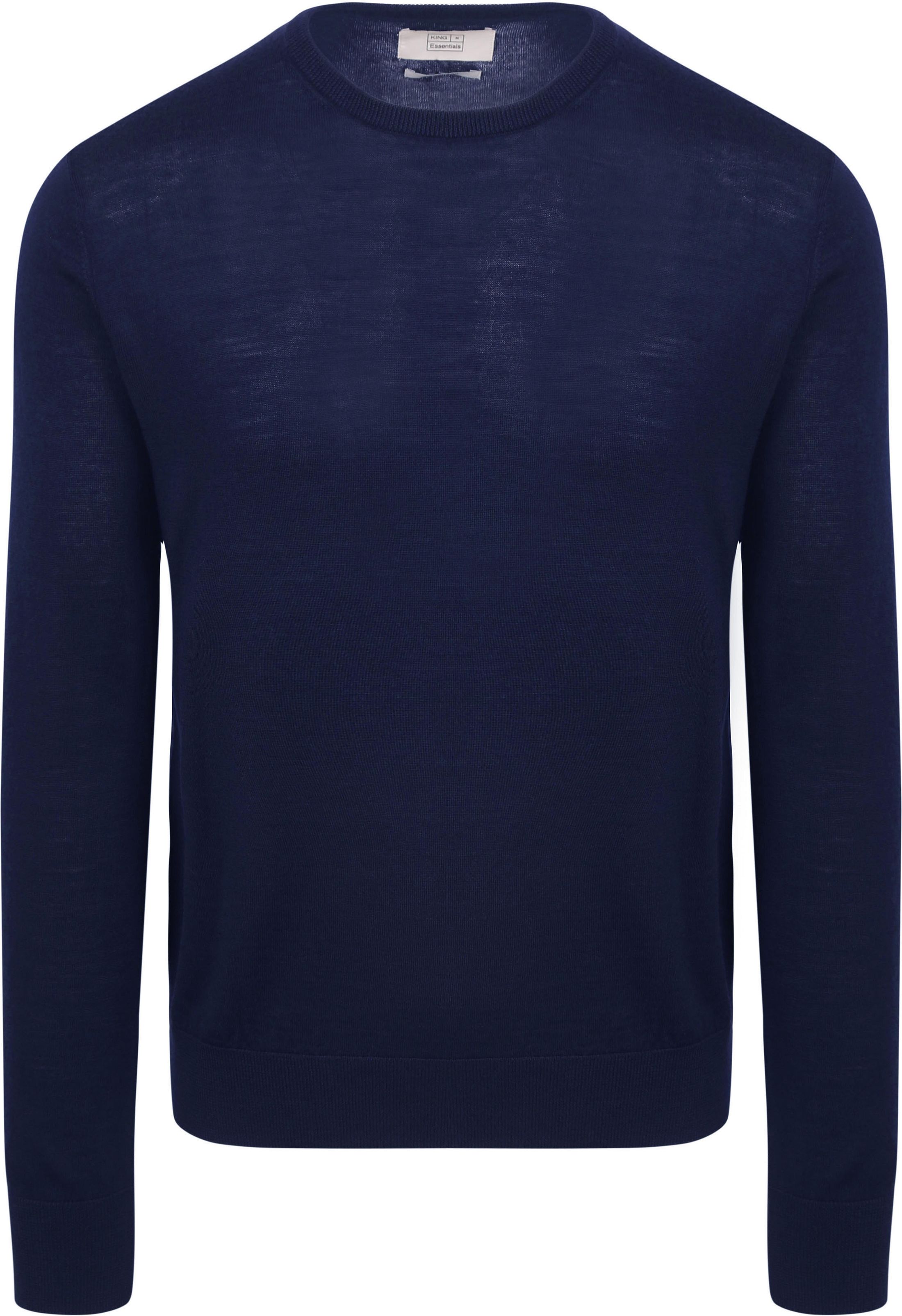 KING Essentials Le John Pullover en Mérinos Marine KM111030001-B025T