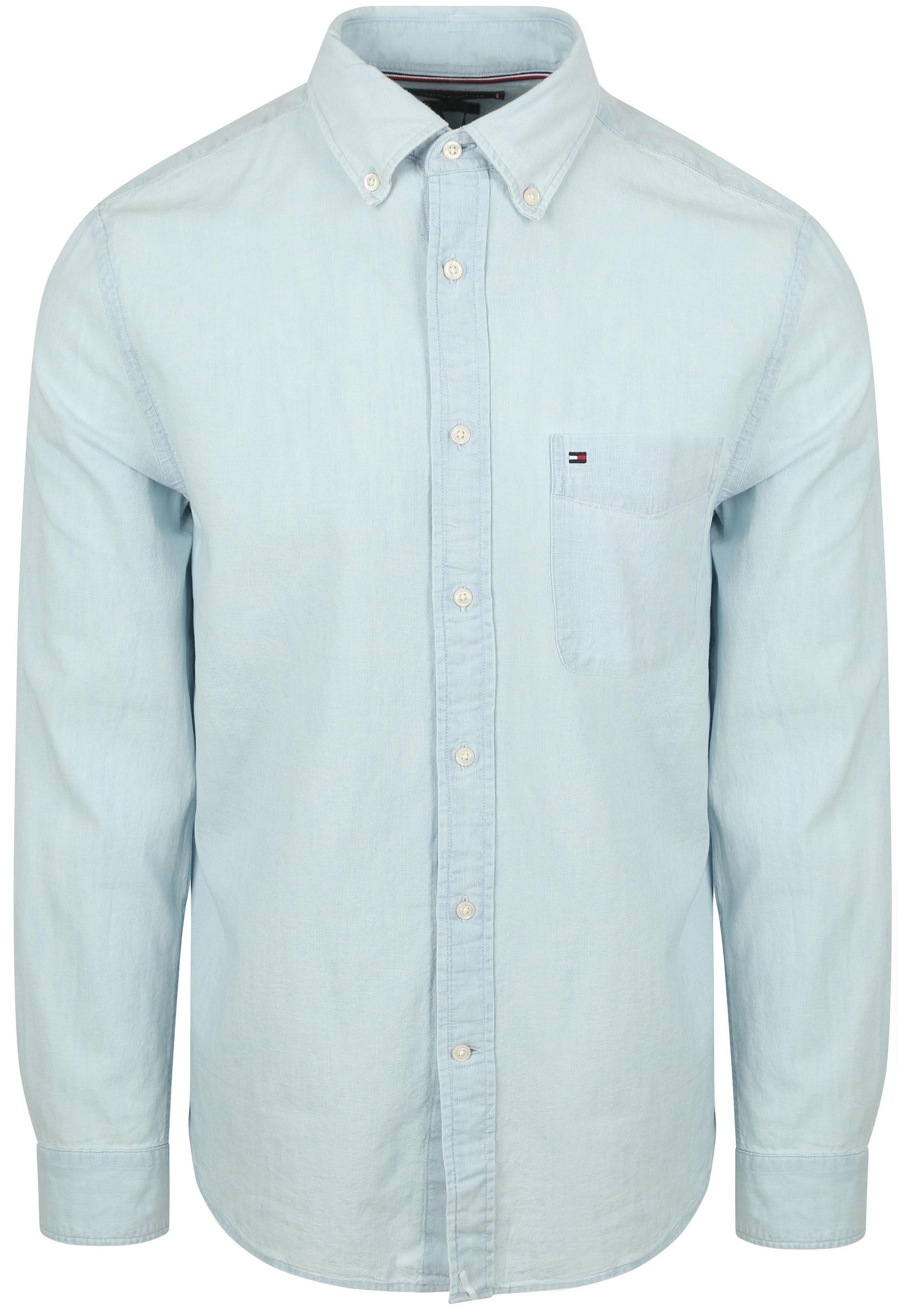 Tommy Hilfiger Chambray Skjorte Lyseblå MW0MW39431-0GZ