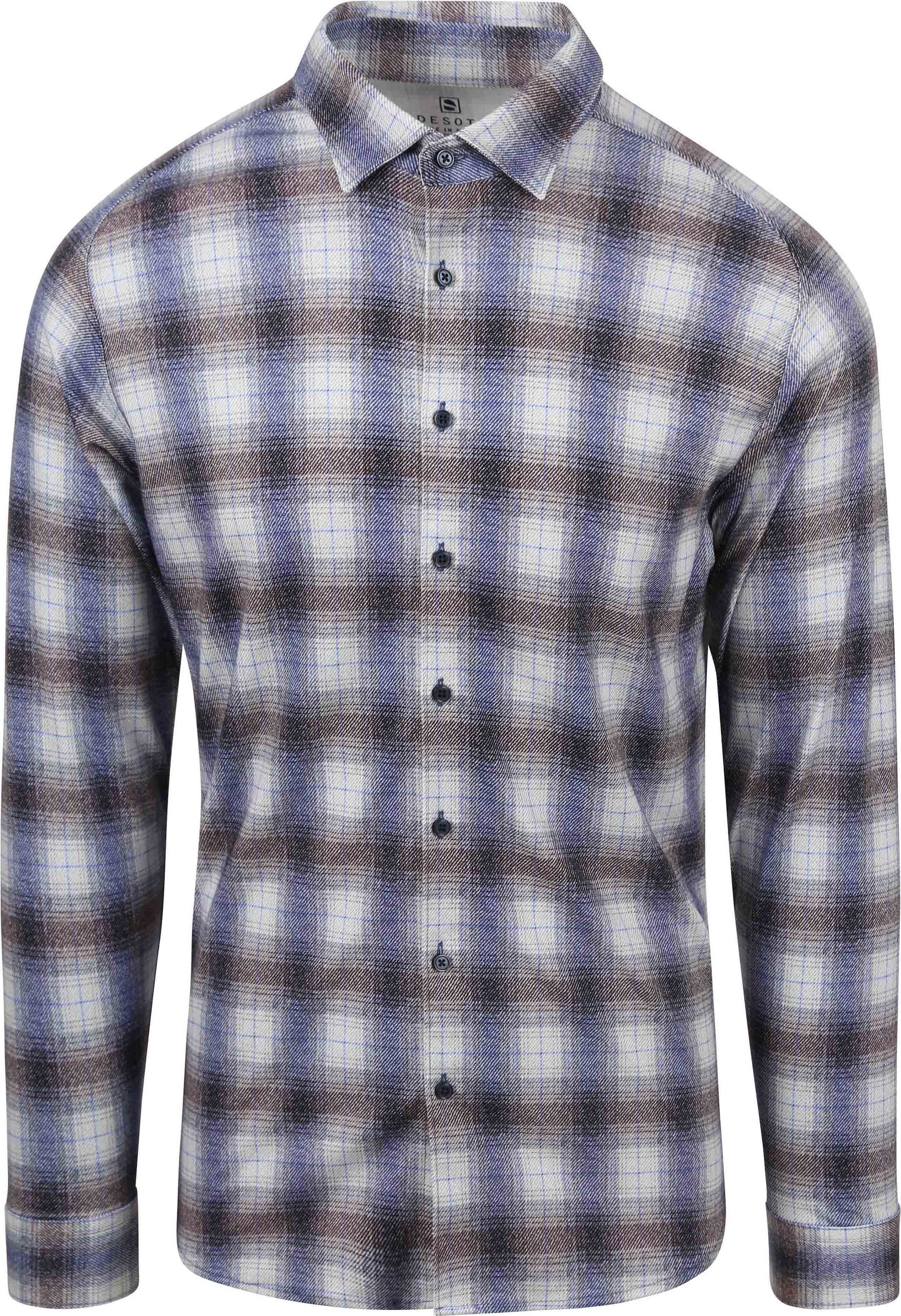 Desoto Overhemd Kent Ruiten Blauw 68128-3-162 kopen | Suitable