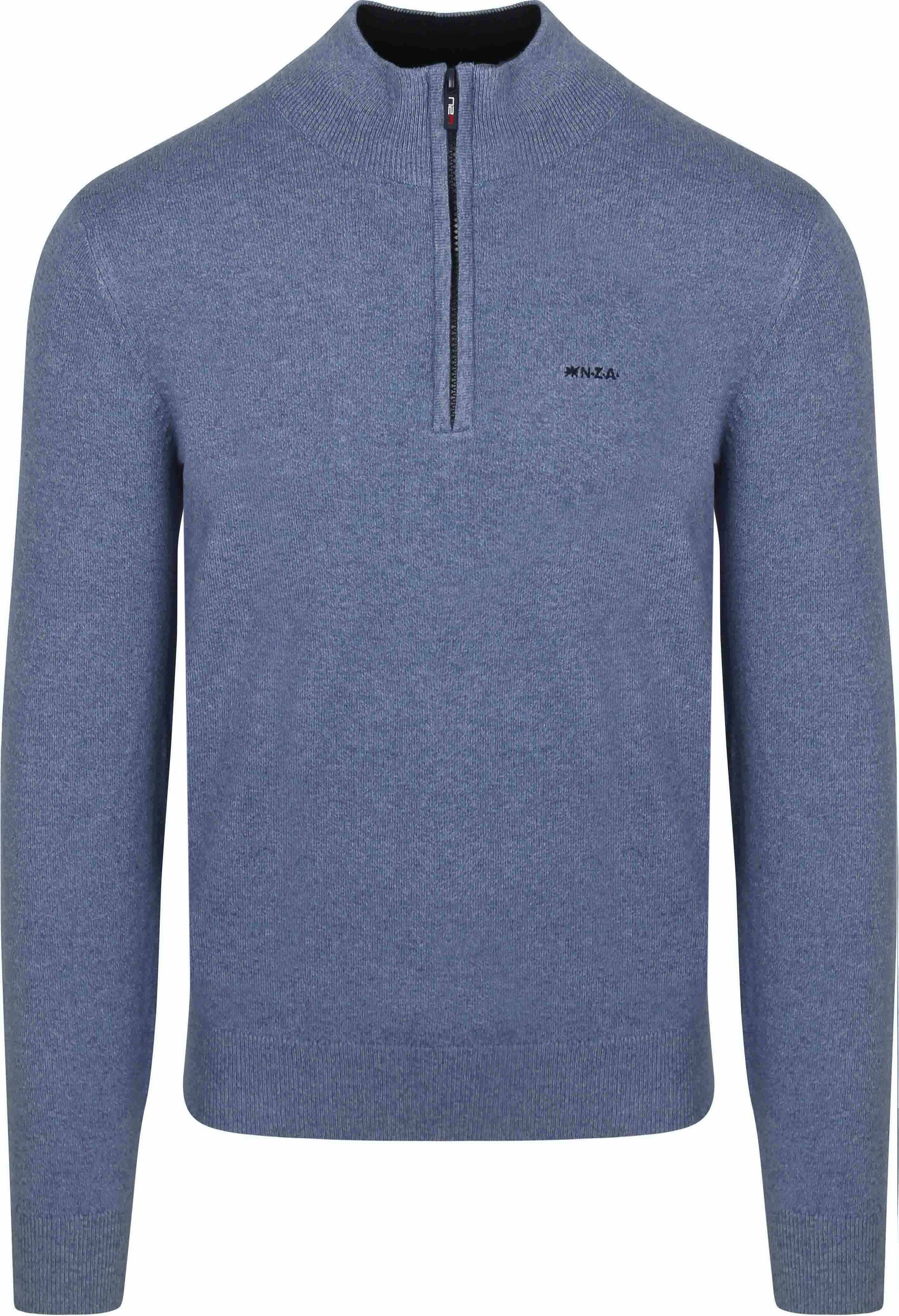 NZA Half Zip Pullover Christopher Melange Soft Blue 25HN414-2619 kaufen | Suitable