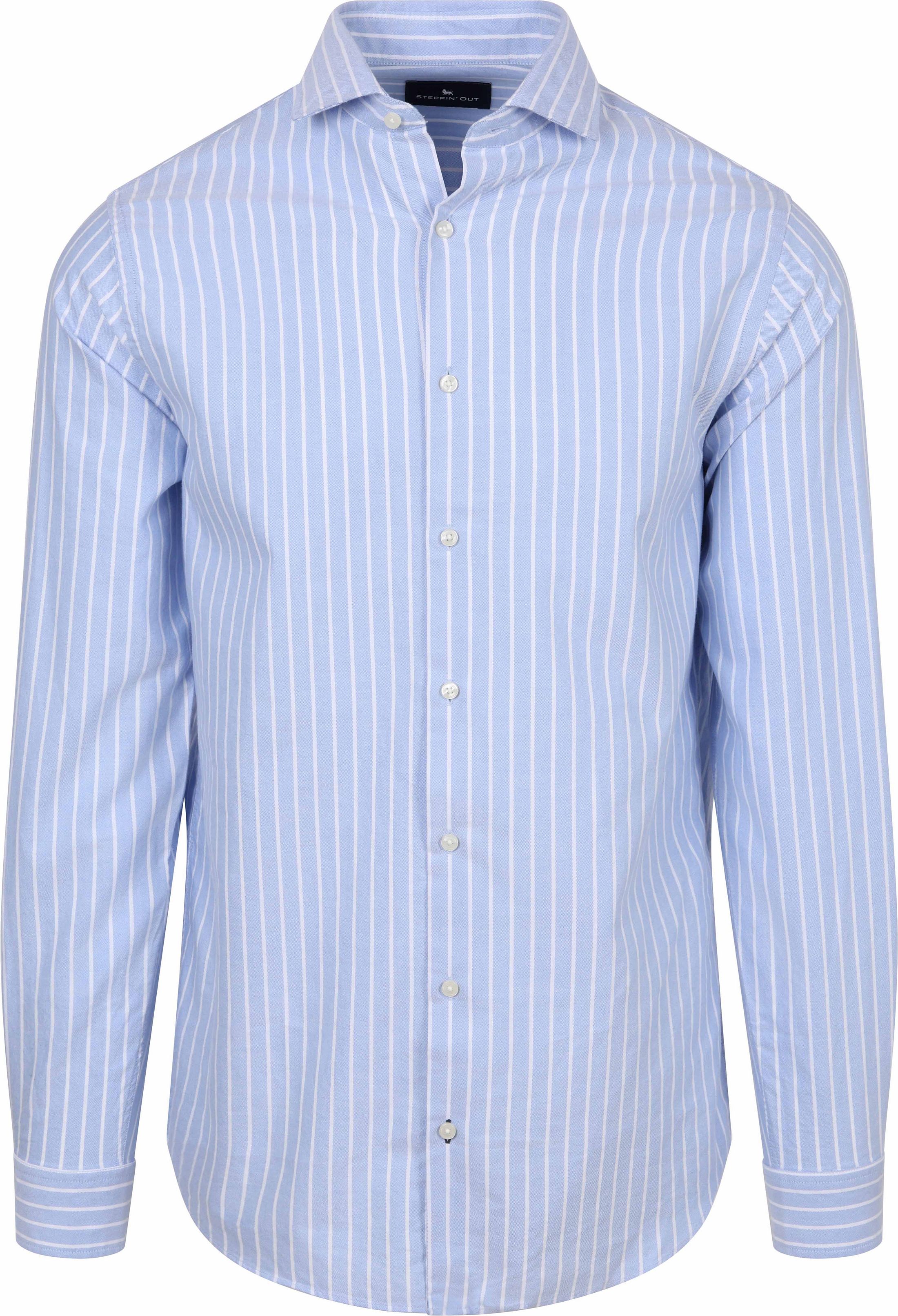 Steppin' Out Hemd Oxford Streep Lichtblauw SH-STEPP-CaW-12 kopen | Suitable