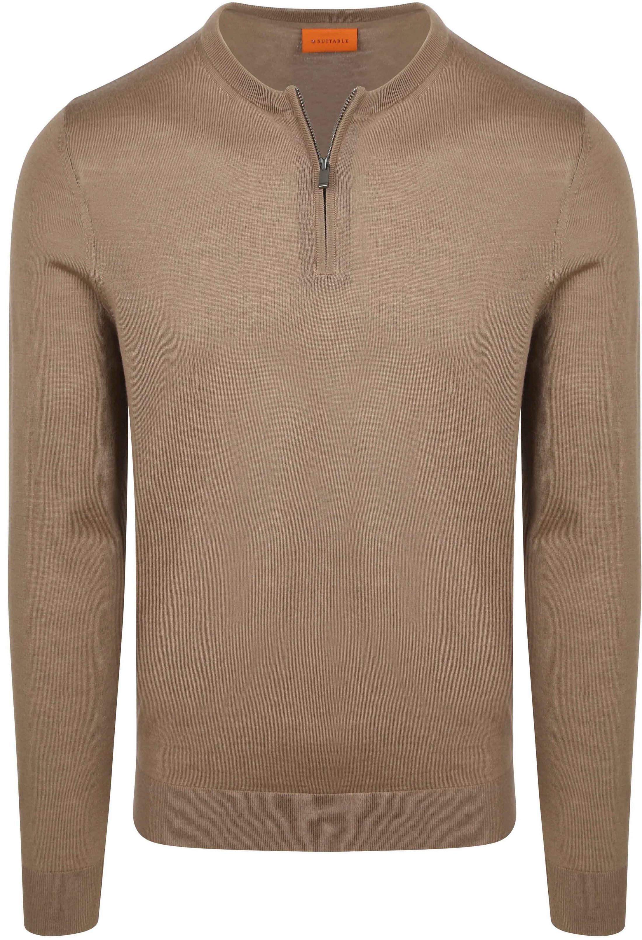 Køb Suitable Besætning Lynlås Merino Taupe PU-MRI-CRZI-26- 7E4654 Light Taupe | Suitable