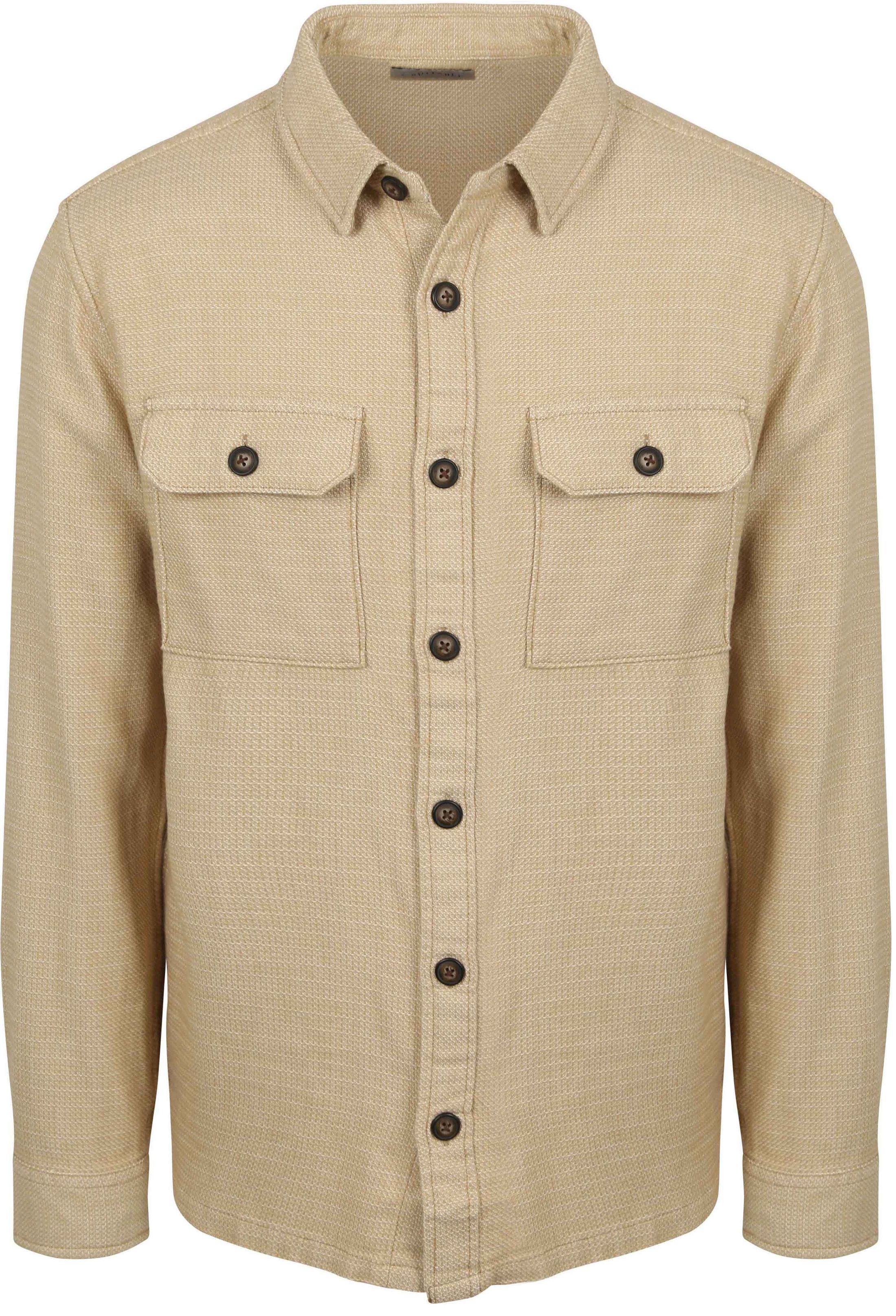 Suitable Overshirt Structure Beige måle XXL