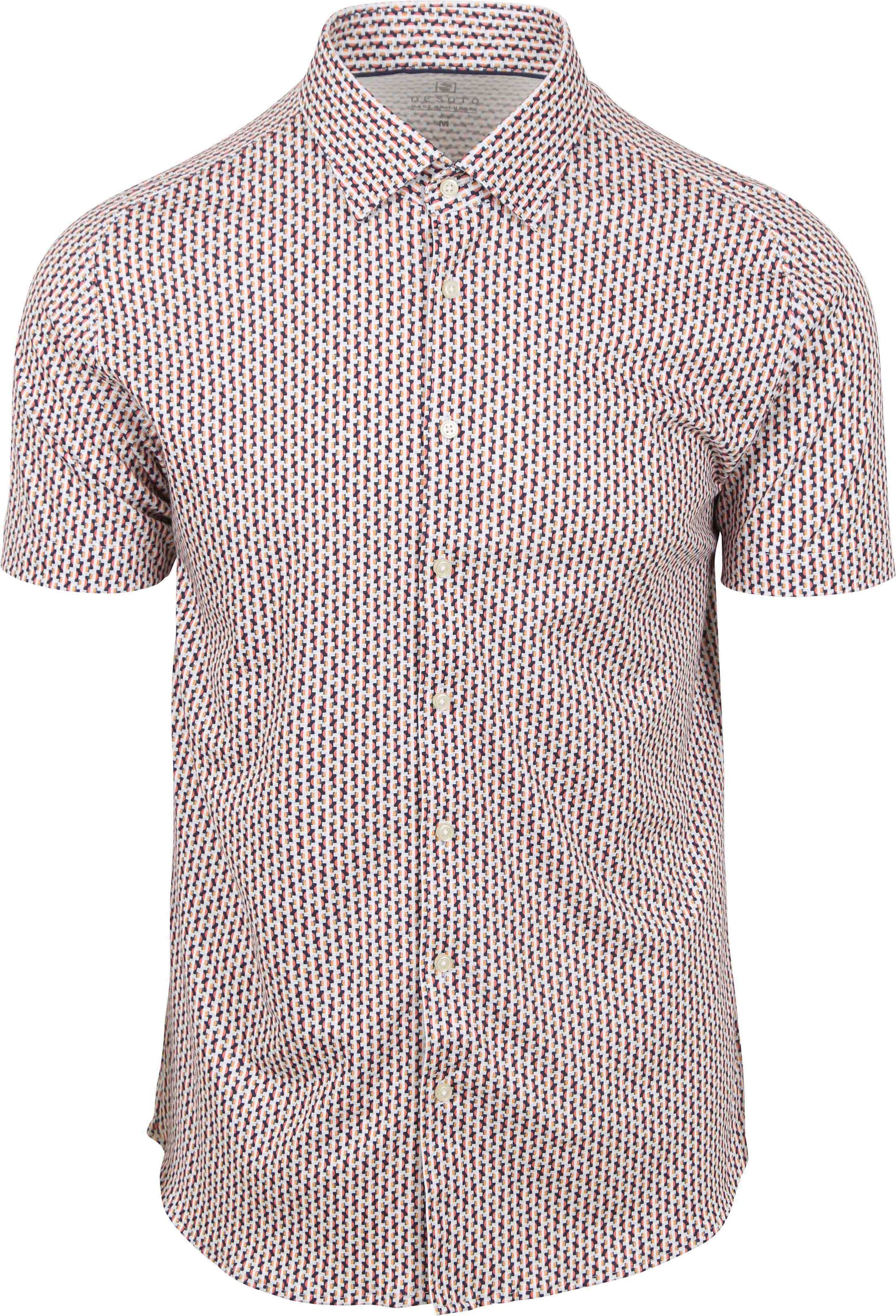 Desoto Manches Courtes Jersey Chemise Impression Multicolore 82132-3-314 commander en ligne | Suitable