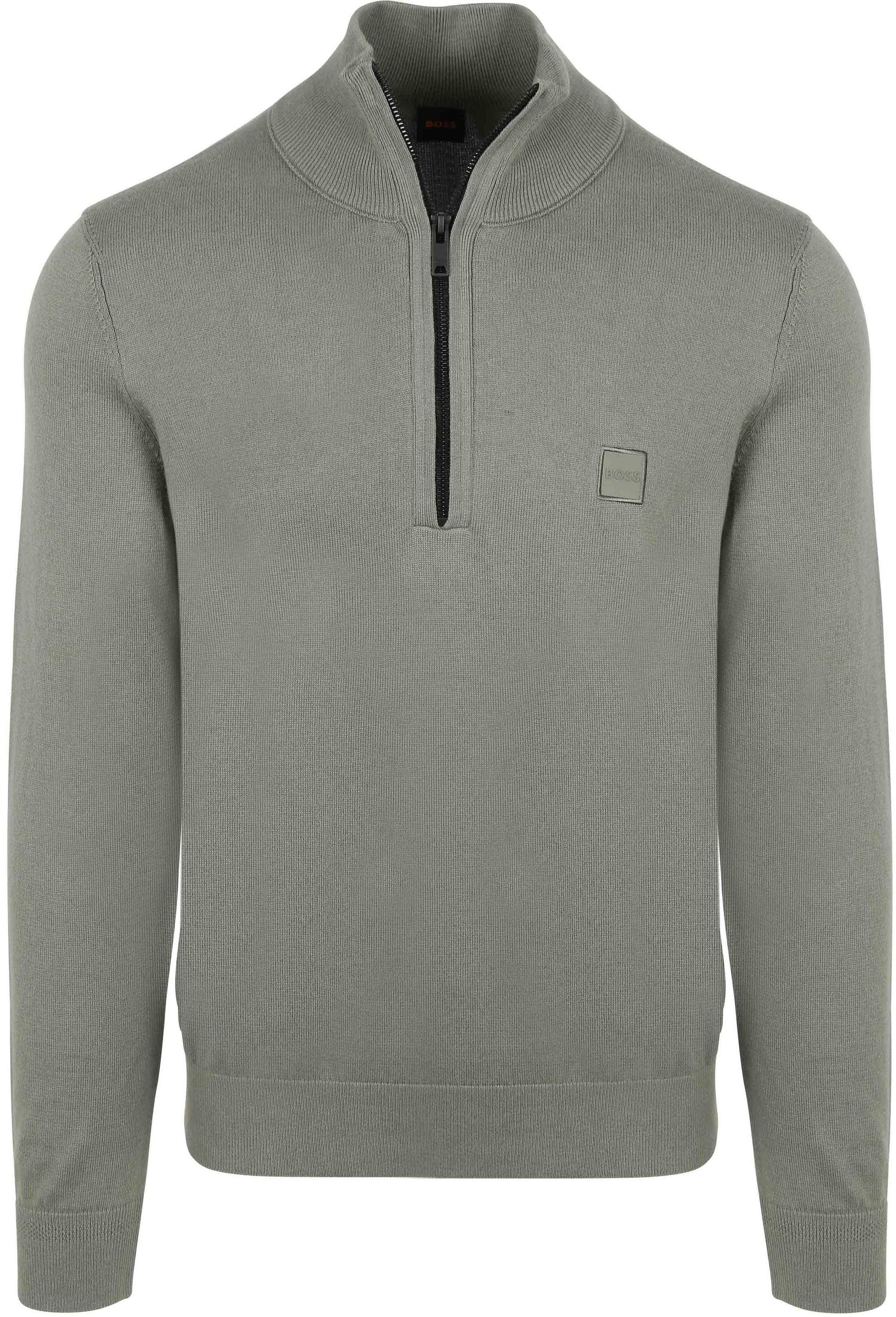 BOSS Kanobix Halvzip-Genser Grønn 50527585-076