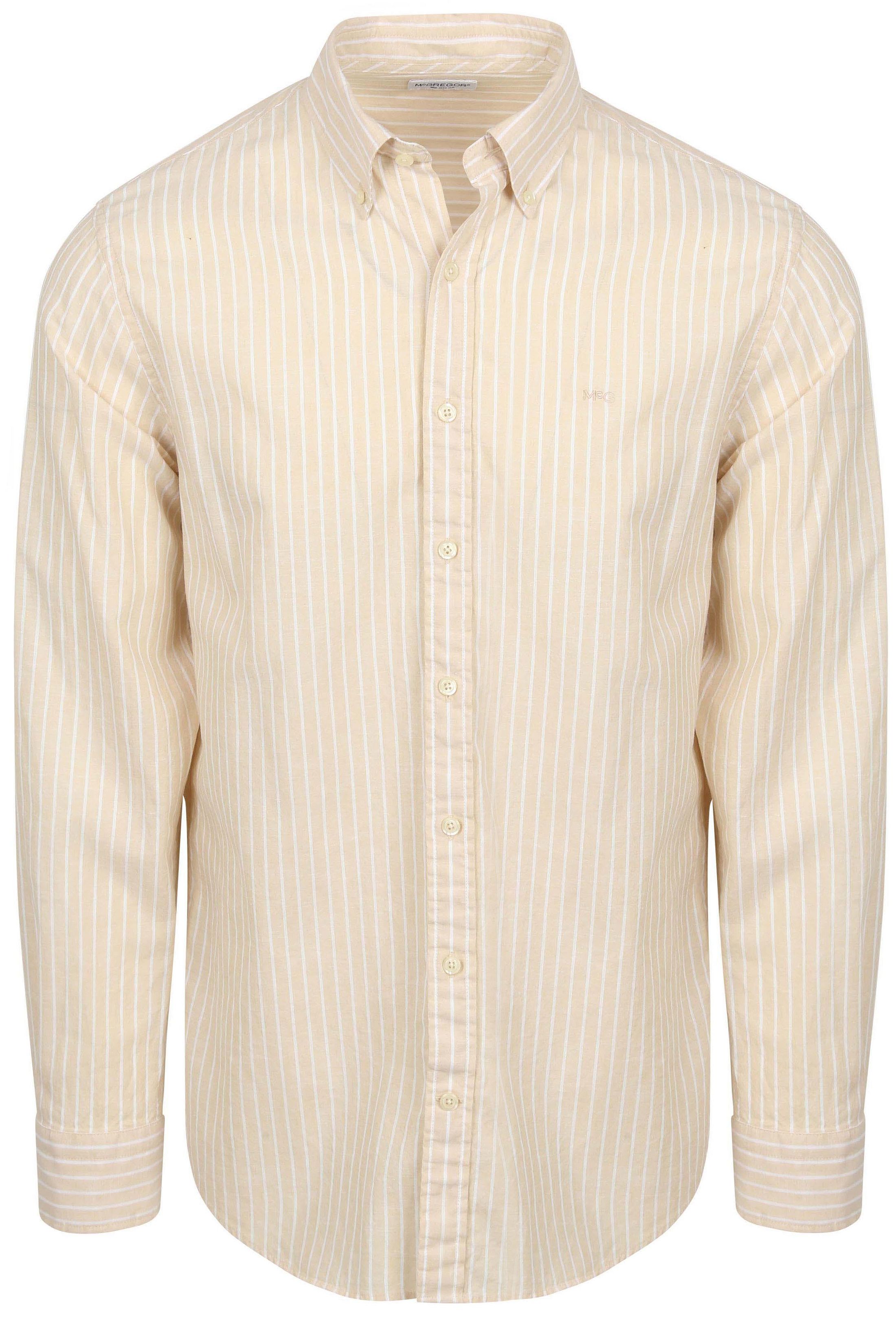 McGregor Chemise Cotton Linen Rayures Ecru commander en ligne | Suitable