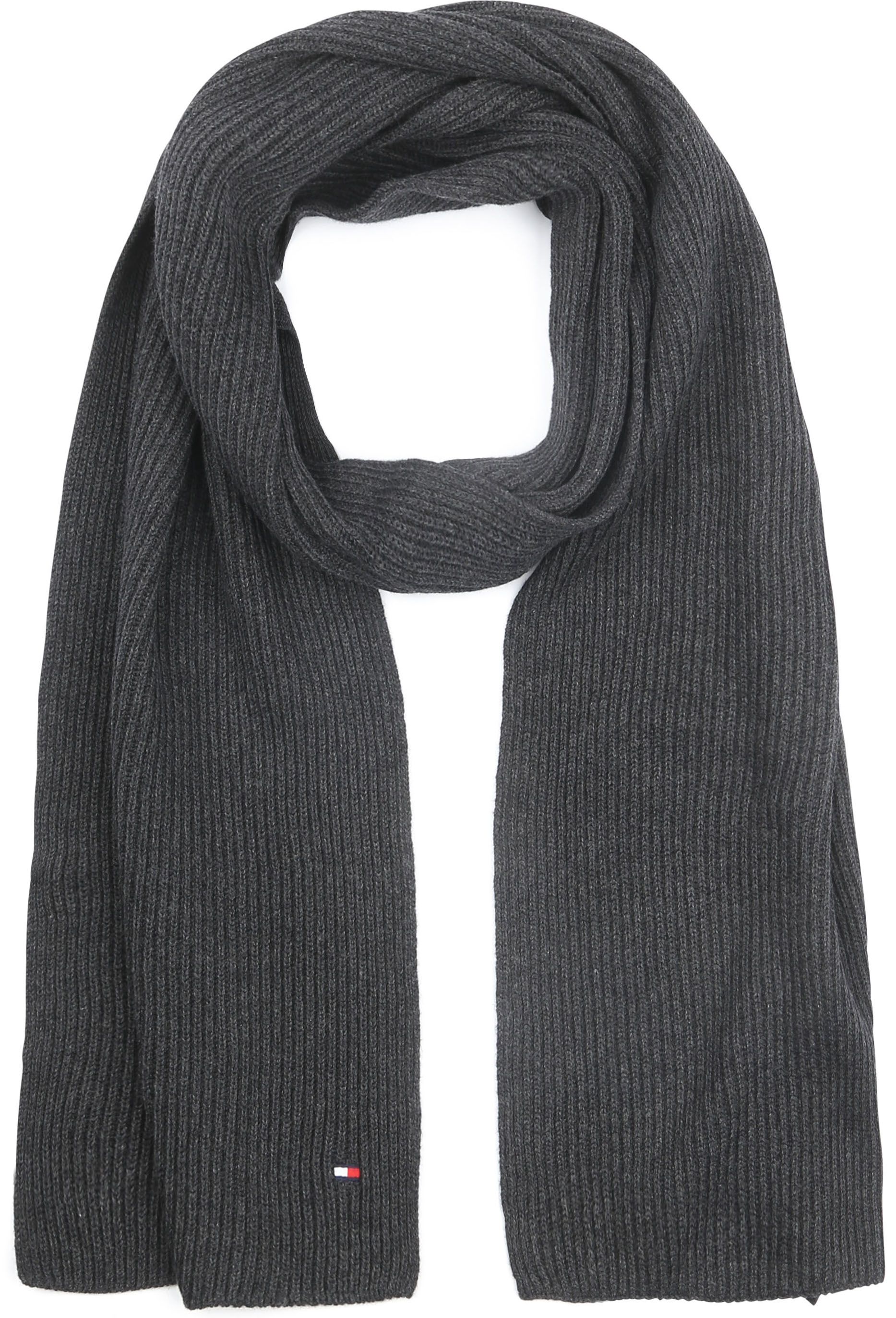 Tommy Hilfiger Rib Scarf Anthracite AM0AM12847-PA7 order online | Suitable