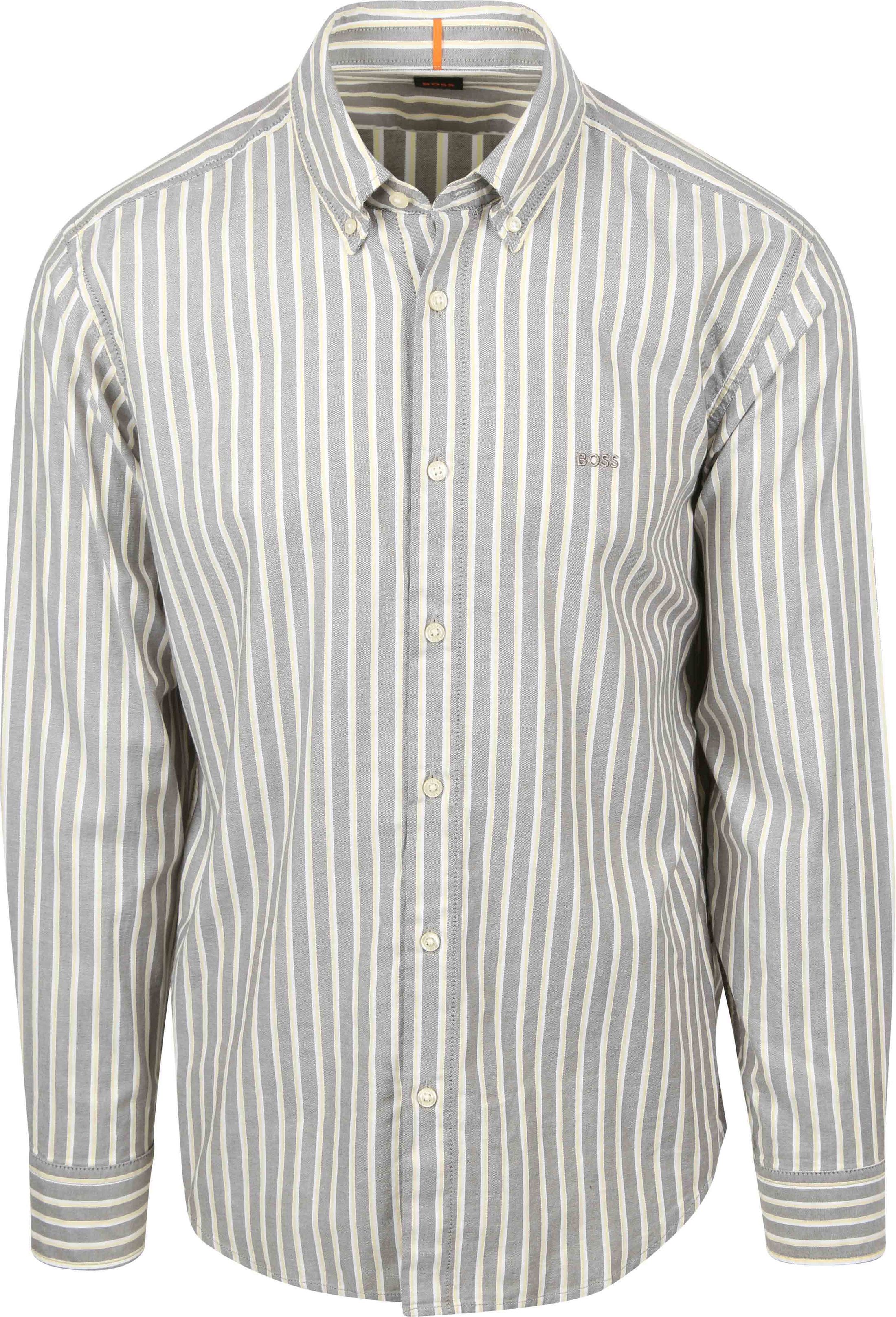 BOSS Ricoplus Shirt Stripes Grey order online | 50544860-342 | Suitable Lithuania