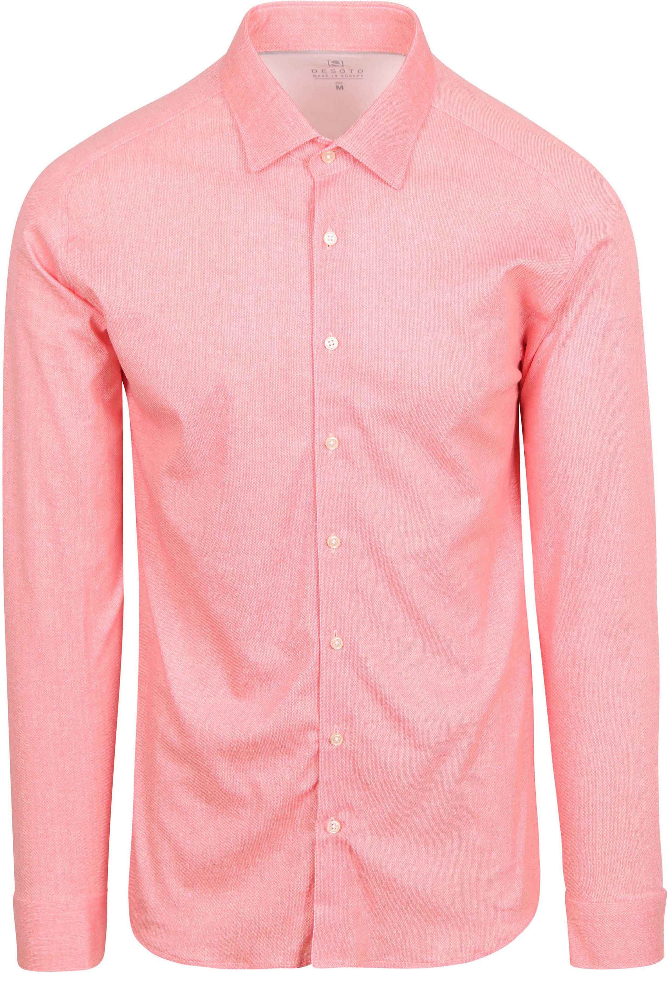 Desoto Skjorte Strygefri Kent Coral 83028-3-310