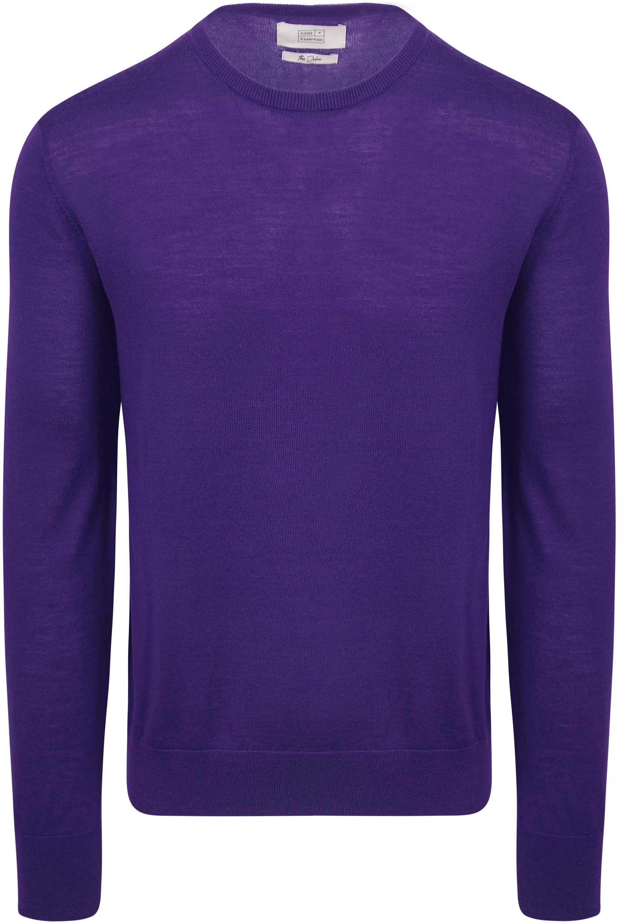 KING Essentials Sweter Fioletowy KM111030001-P075T 