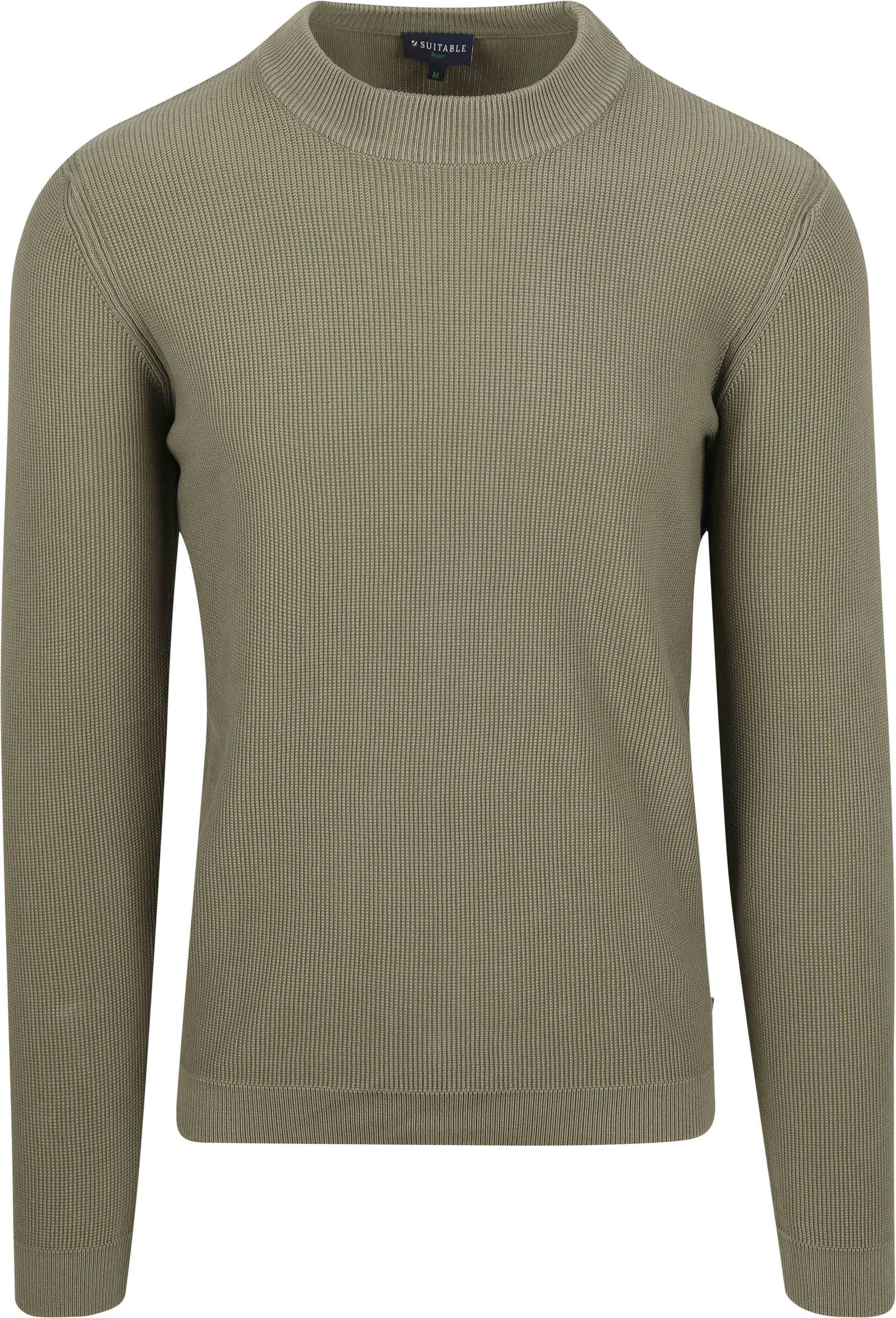 Suitable Respect Mamase Pullover Groen RSP-25FIRI-OLIV kopen | Suitable