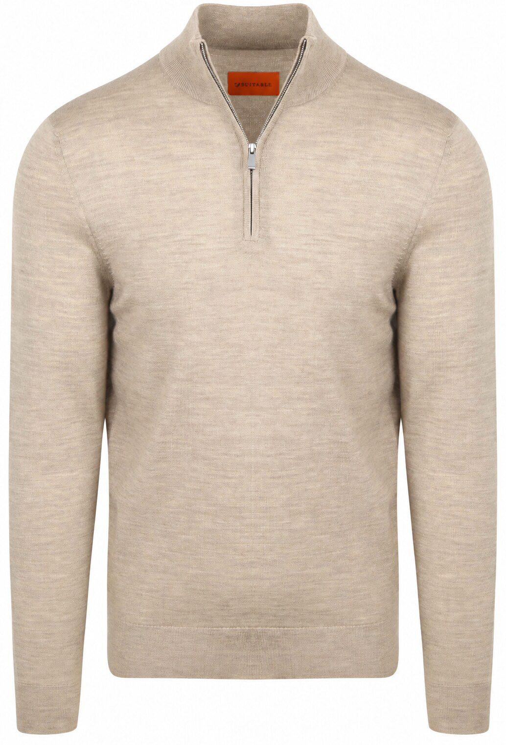 Suitable Merino Half Zip Tröja Sand PU-MRI-HZ-25-LS - 2M0355 light sand köp | Suitable