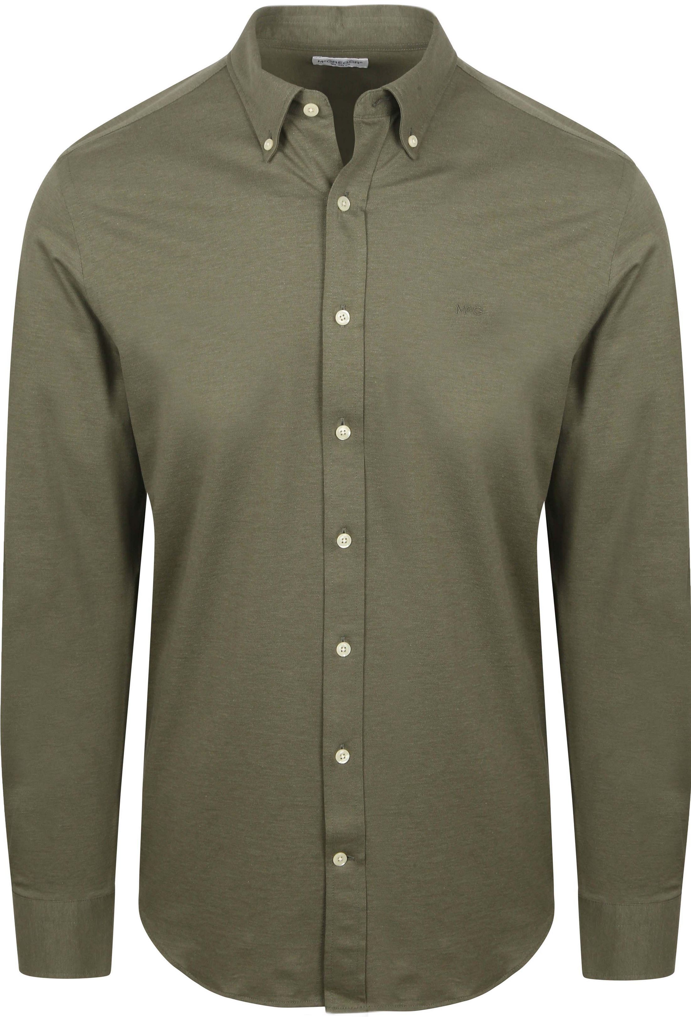 McGregor Skjorta i Piqué Stretch Grön MM252.6001.08-5108