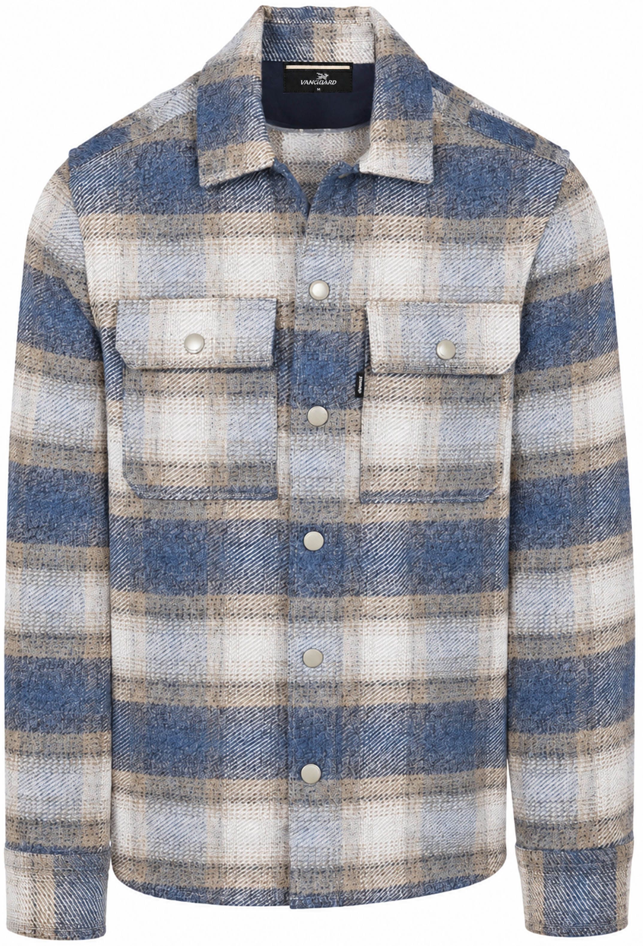 Vanguard Overshirt Brushed Karo Blau VSI2608212-5356 kaufen | Suitable